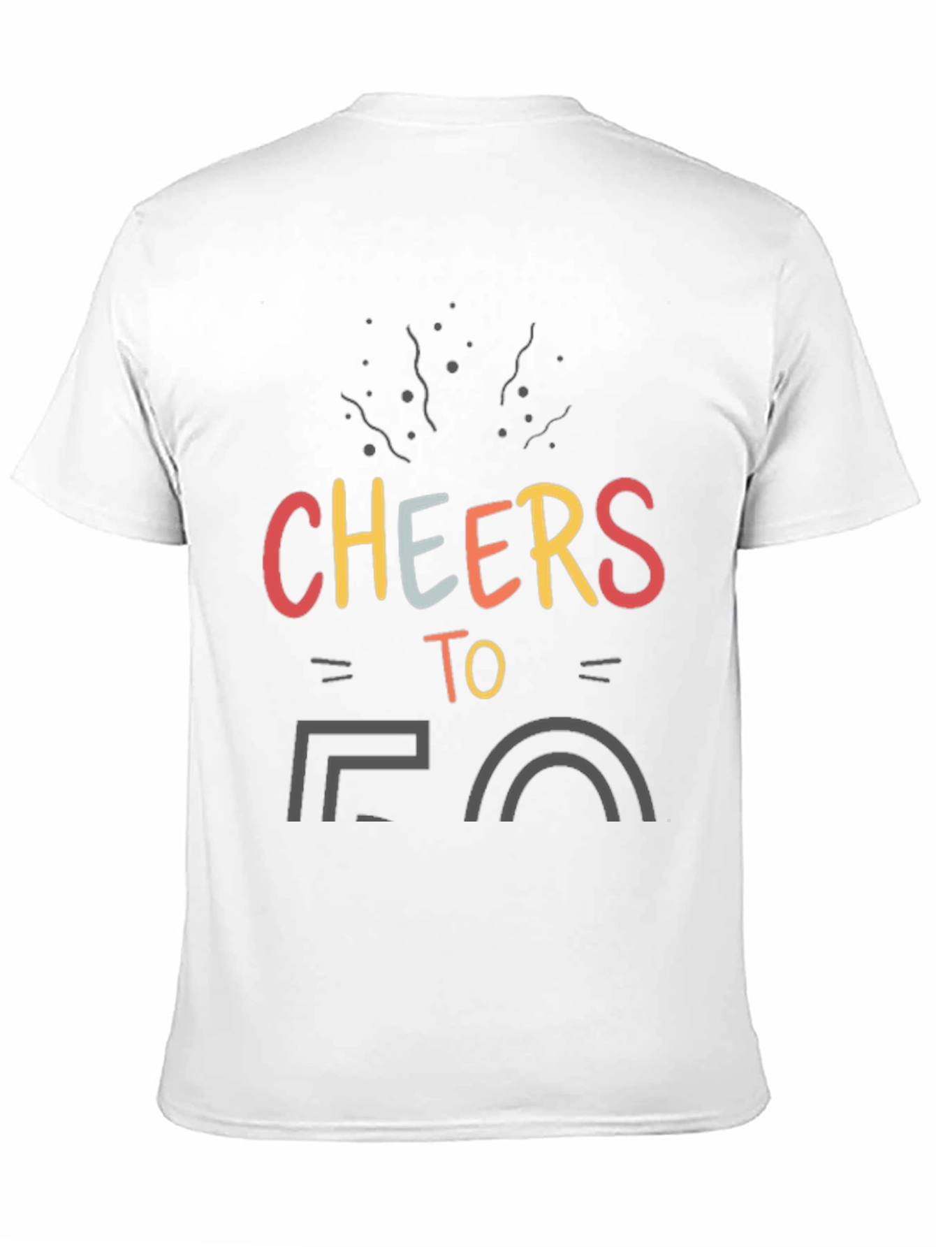 Cheers to 50 Black T-Shirt