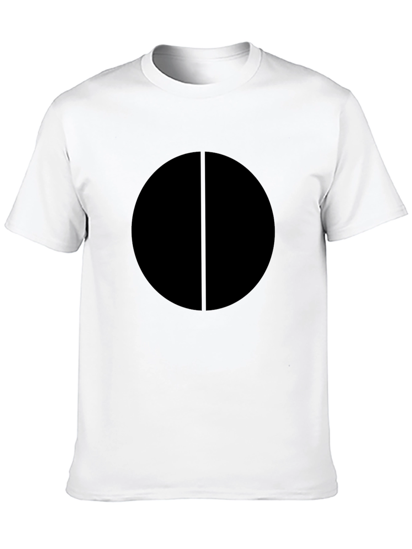 Minimalist Circle Tee - Black Graphic T-Shirt