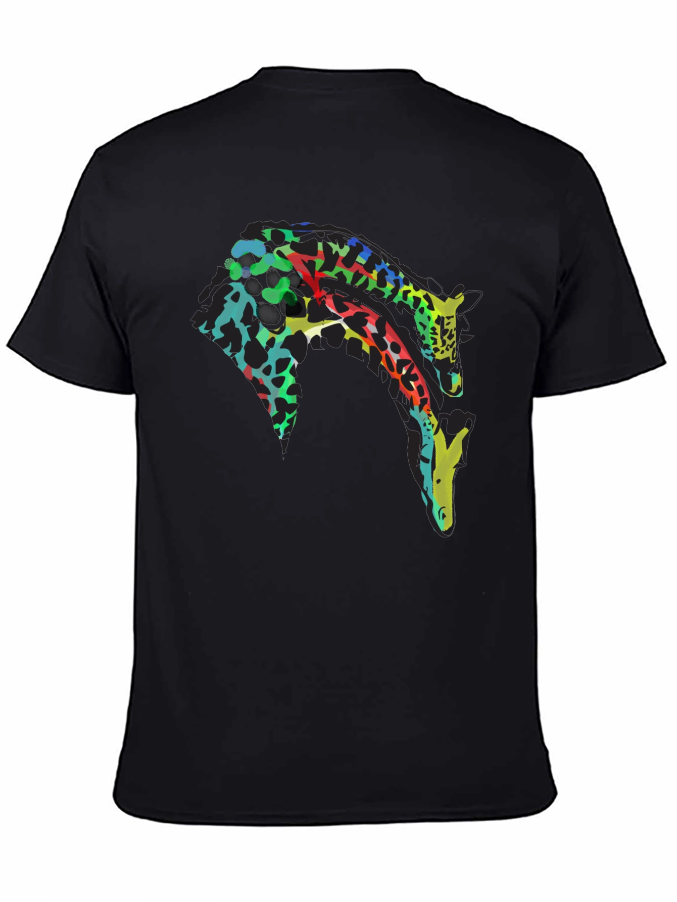 Abstract Giraffe Graphic T-Shirt - Unique Design