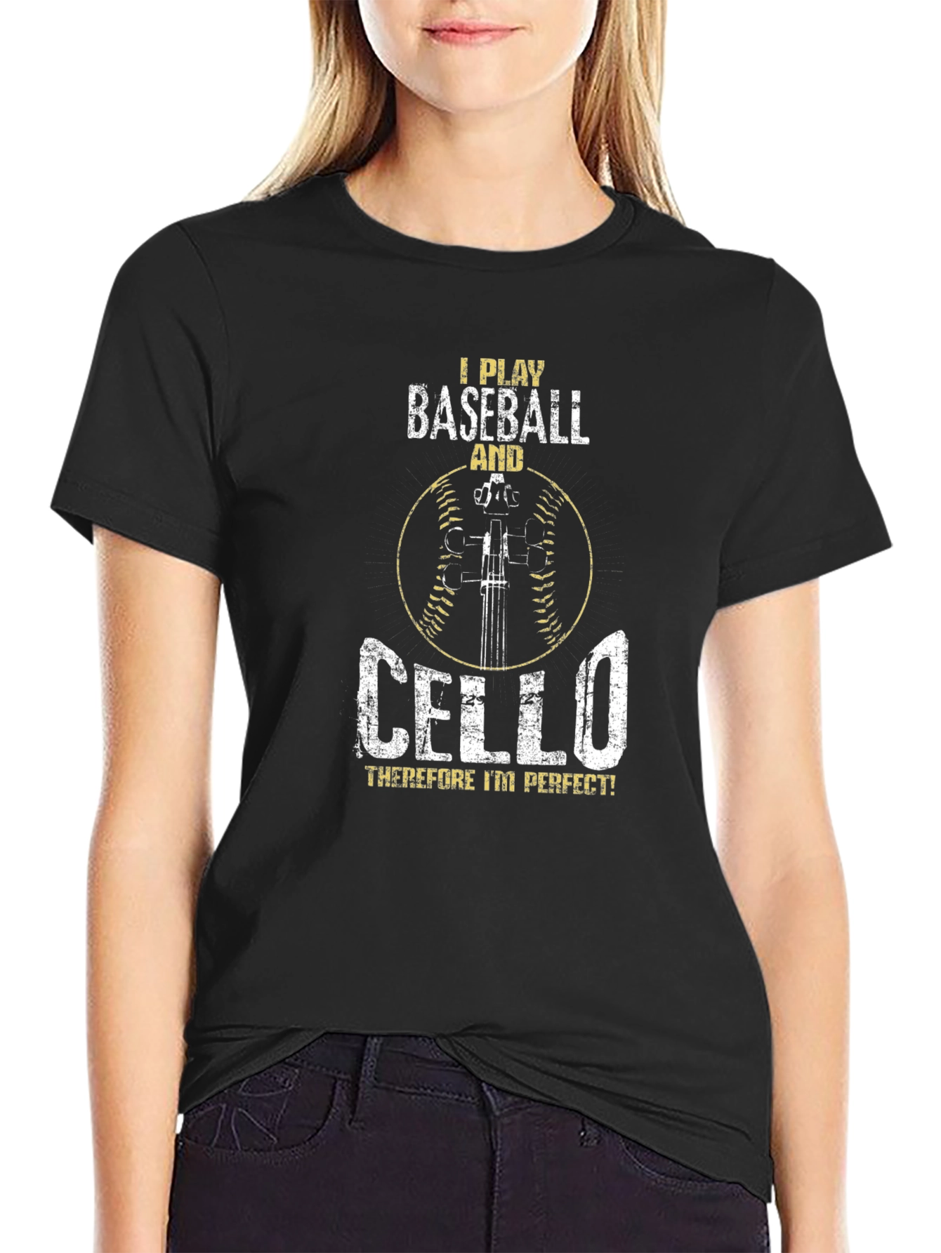 I Play Baseball and Cello T-Shirt