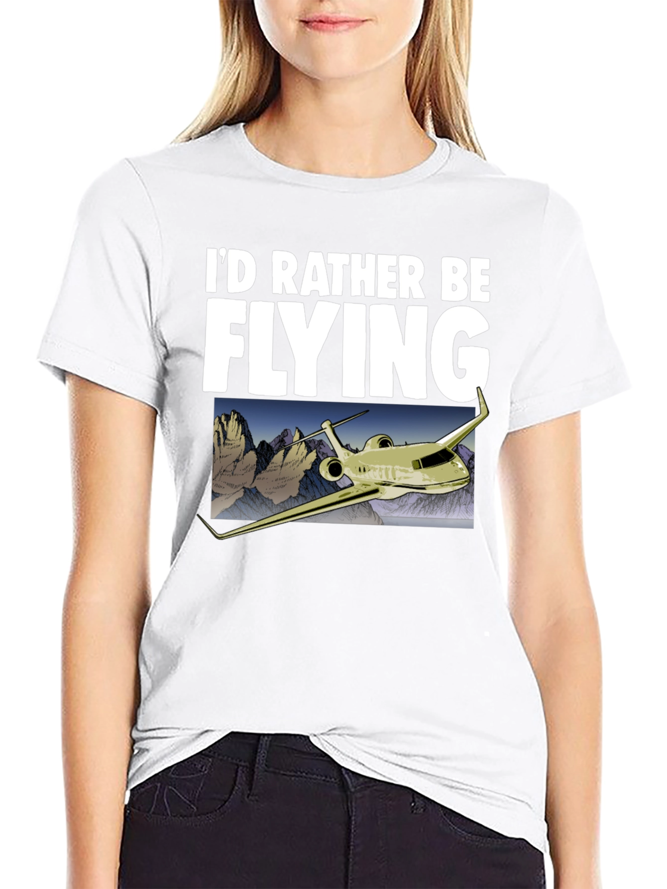 Id Rather Be Flying T-Shirt