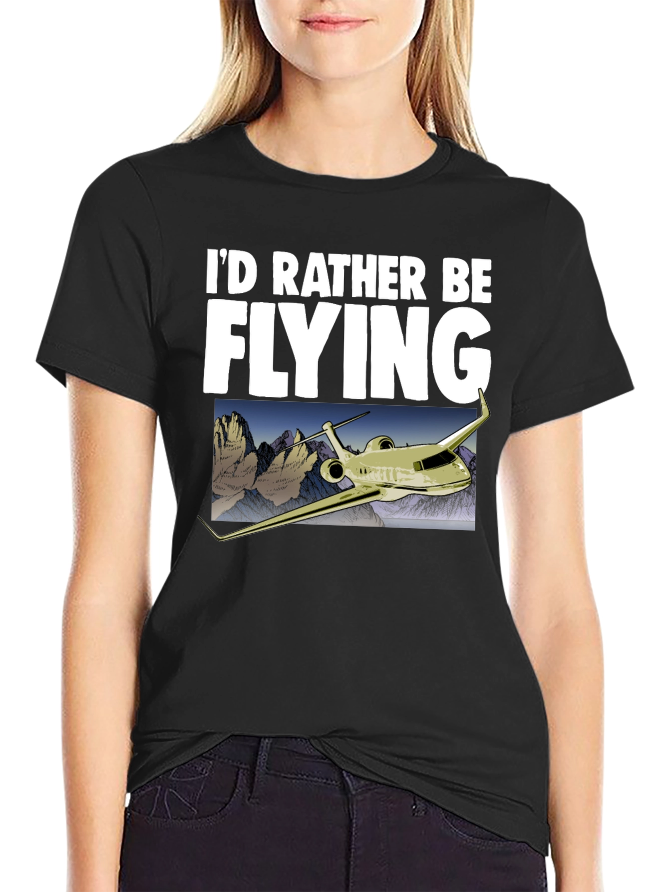 Id Rather Be Flying T-Shirt