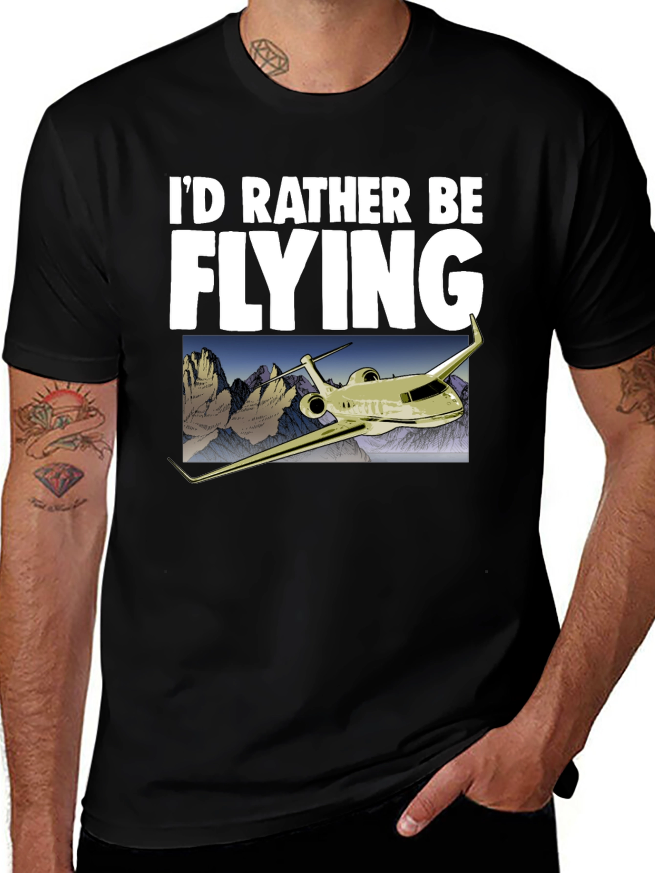 Id Rather Be Flying T-Shirt