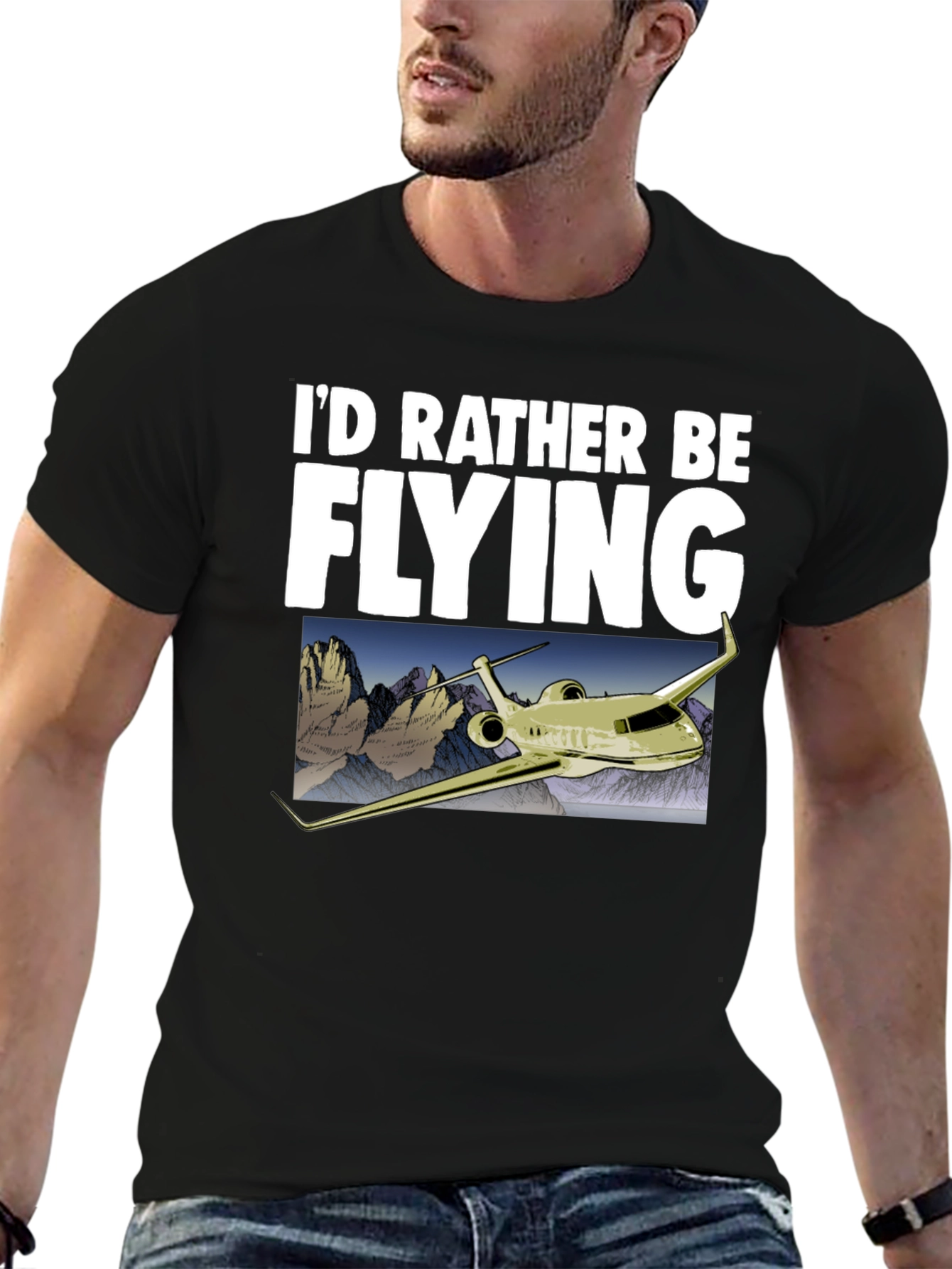 Id Rather Be Flying T-Shirt