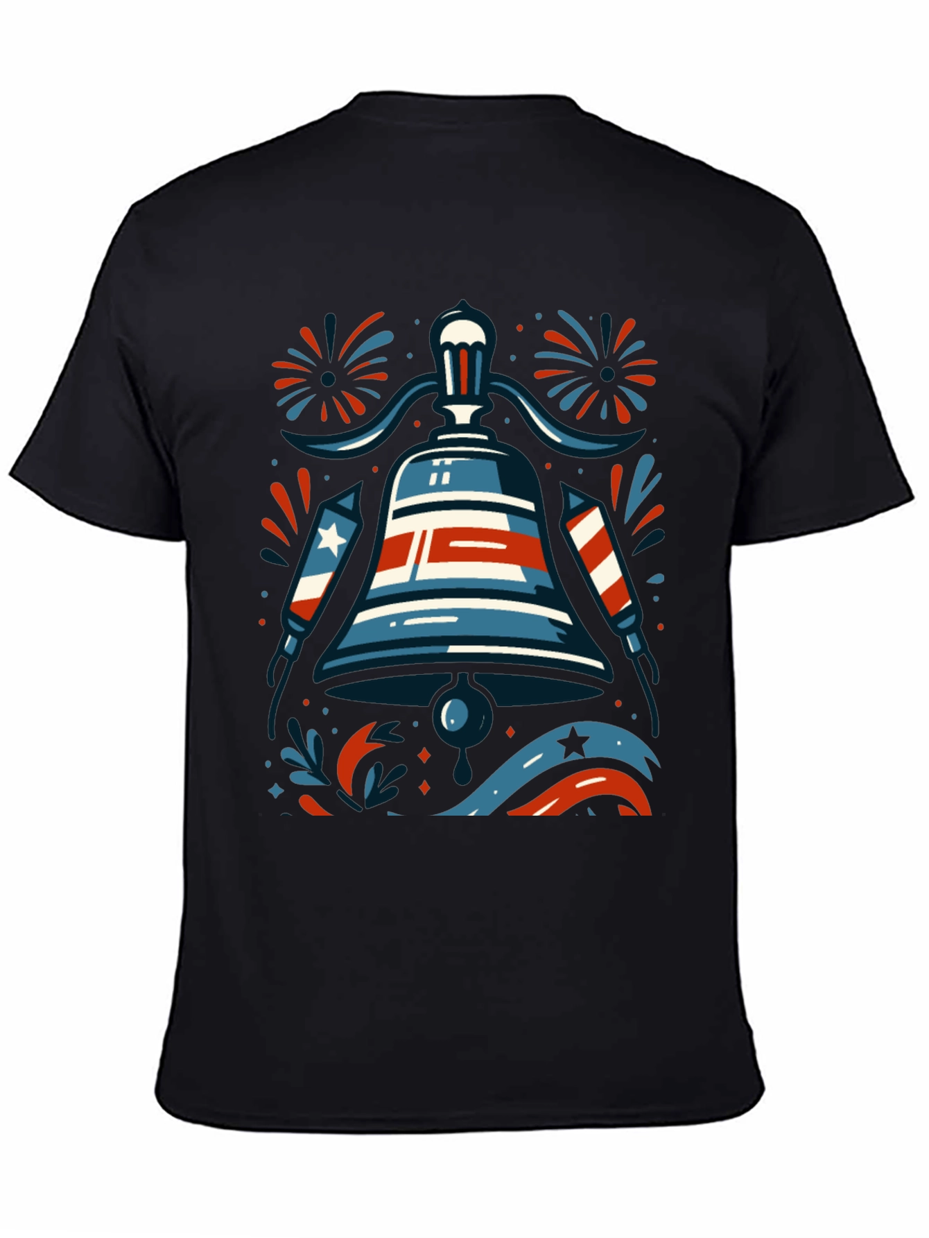 Patriotic Liberty Bell Graphic T-Shirt