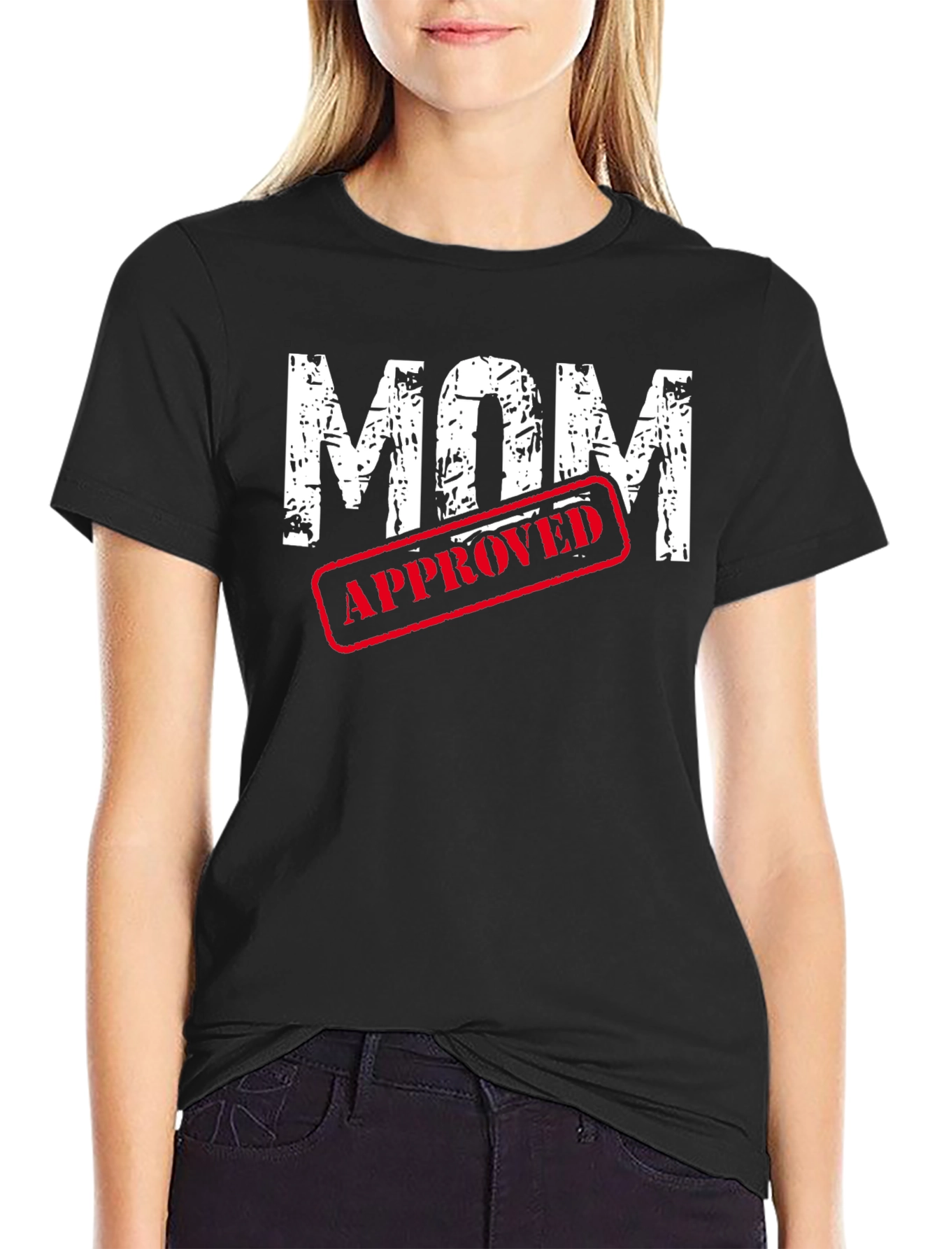 Mom Approved Graphic Tee - Mens Black T-Shirt