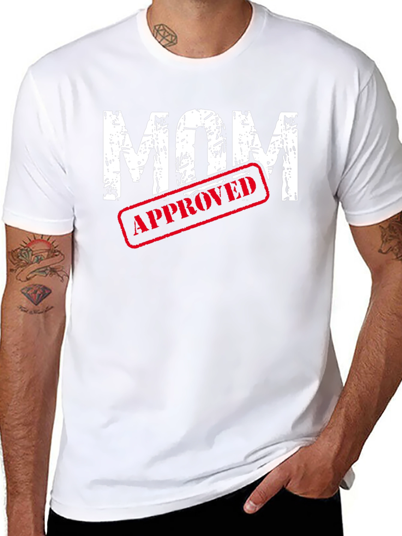 Mom Approved Graphic Tee - Mens Black T-Shirt