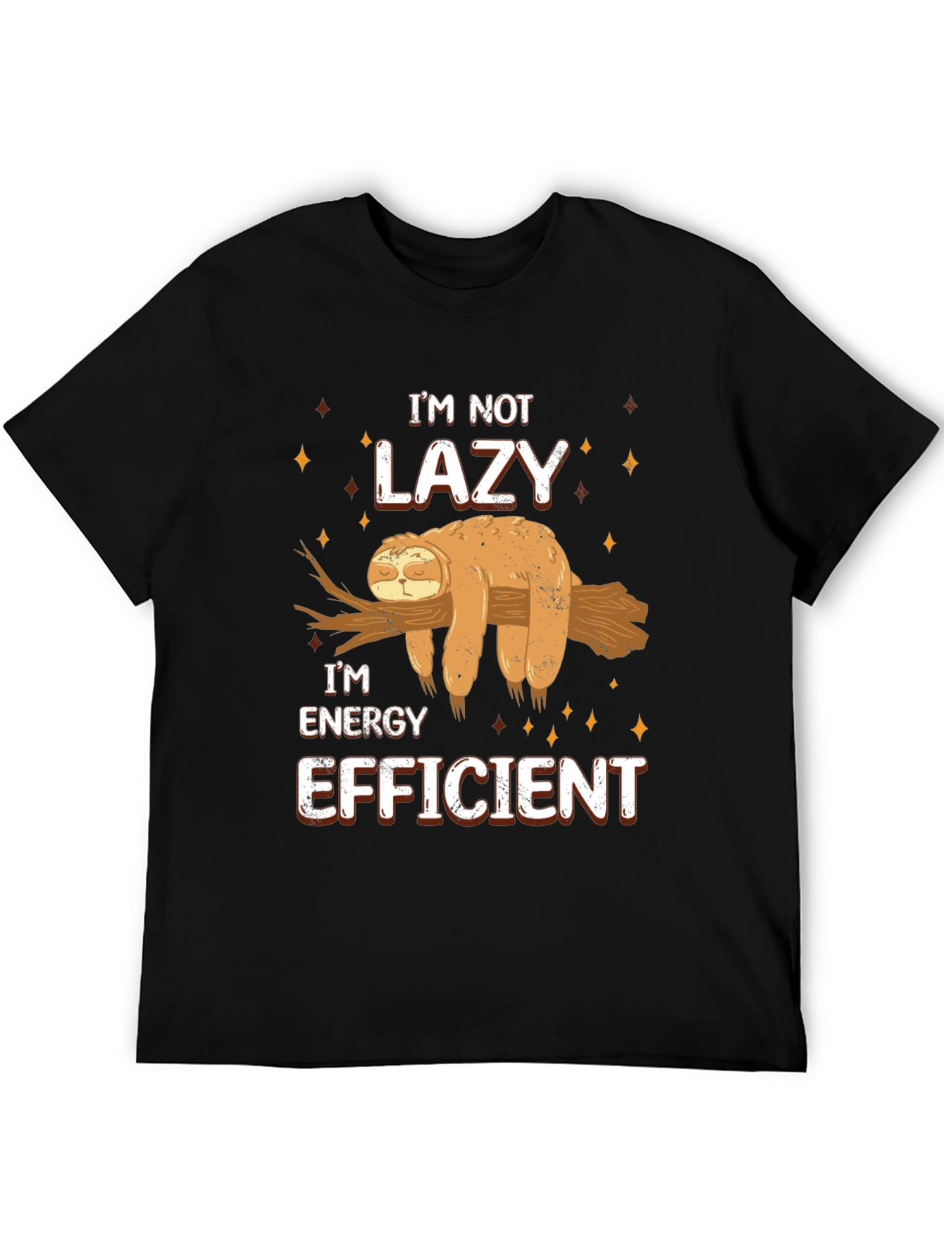 Funny Sloth Energy Efficient T-Shirt