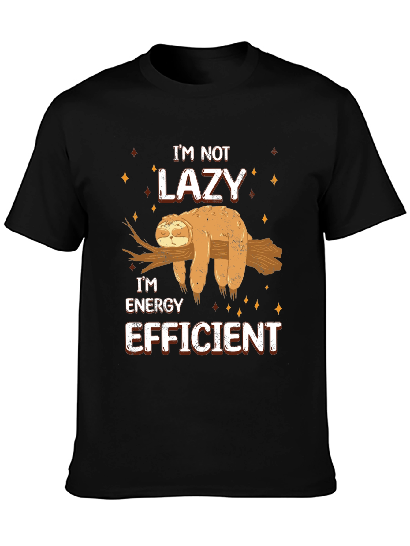 Funny Sloth Energy Efficient T-Shirt