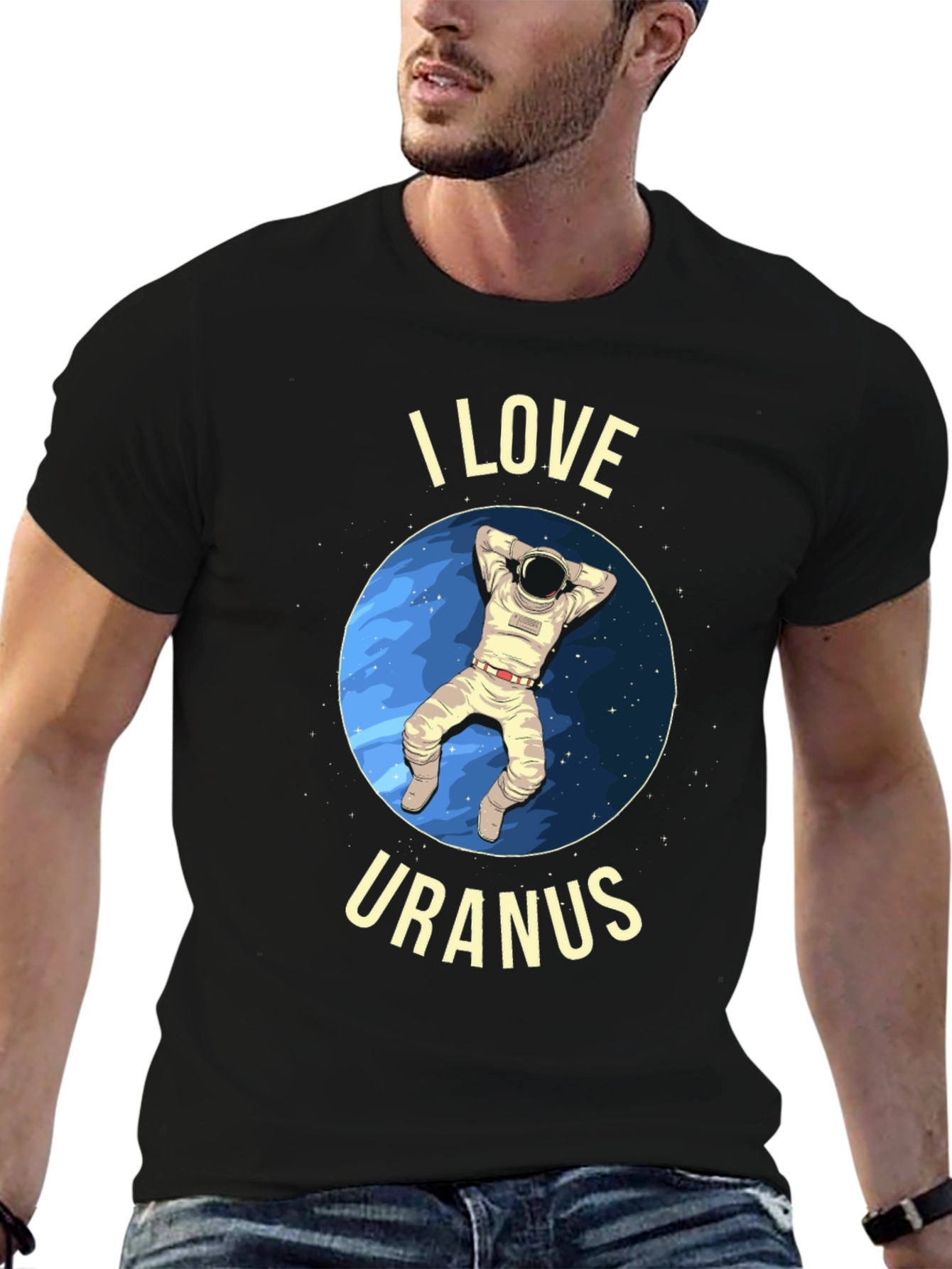I Love Uranus T-Shirt - Astronaut Design