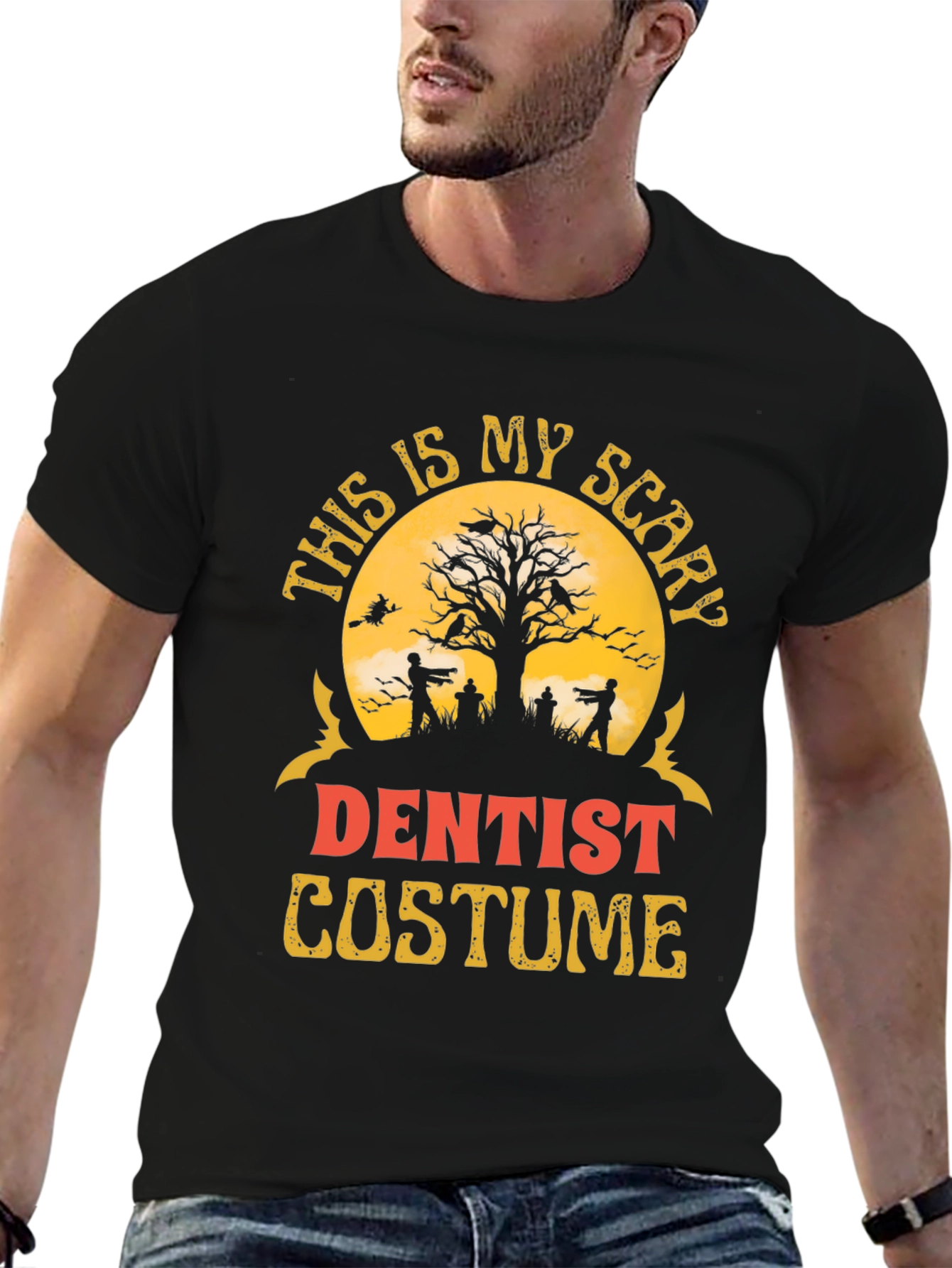 Scary Dentist Halloween Costume Graphic T-Shirt