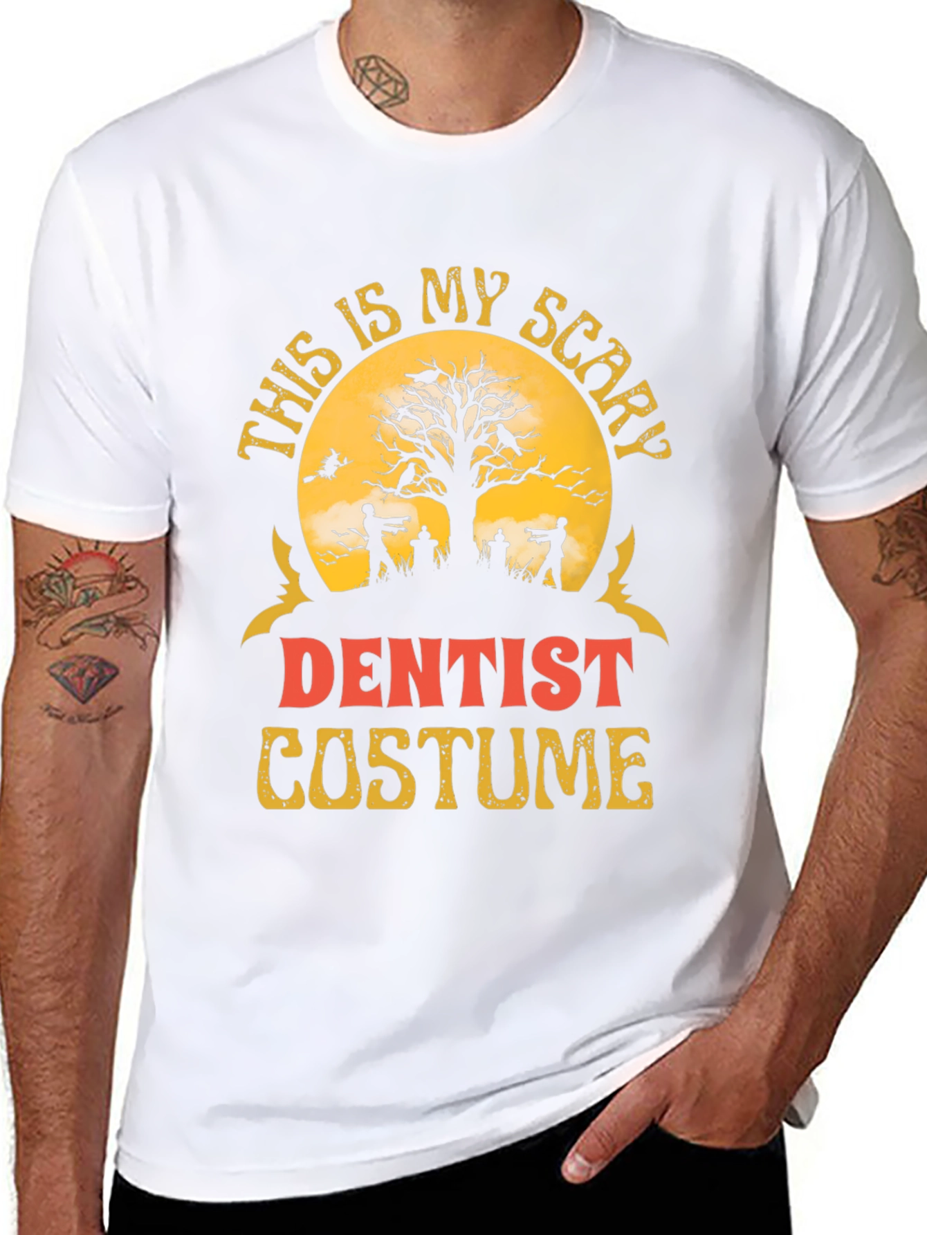 Scary Dentist Halloween Costume Graphic T-Shirt