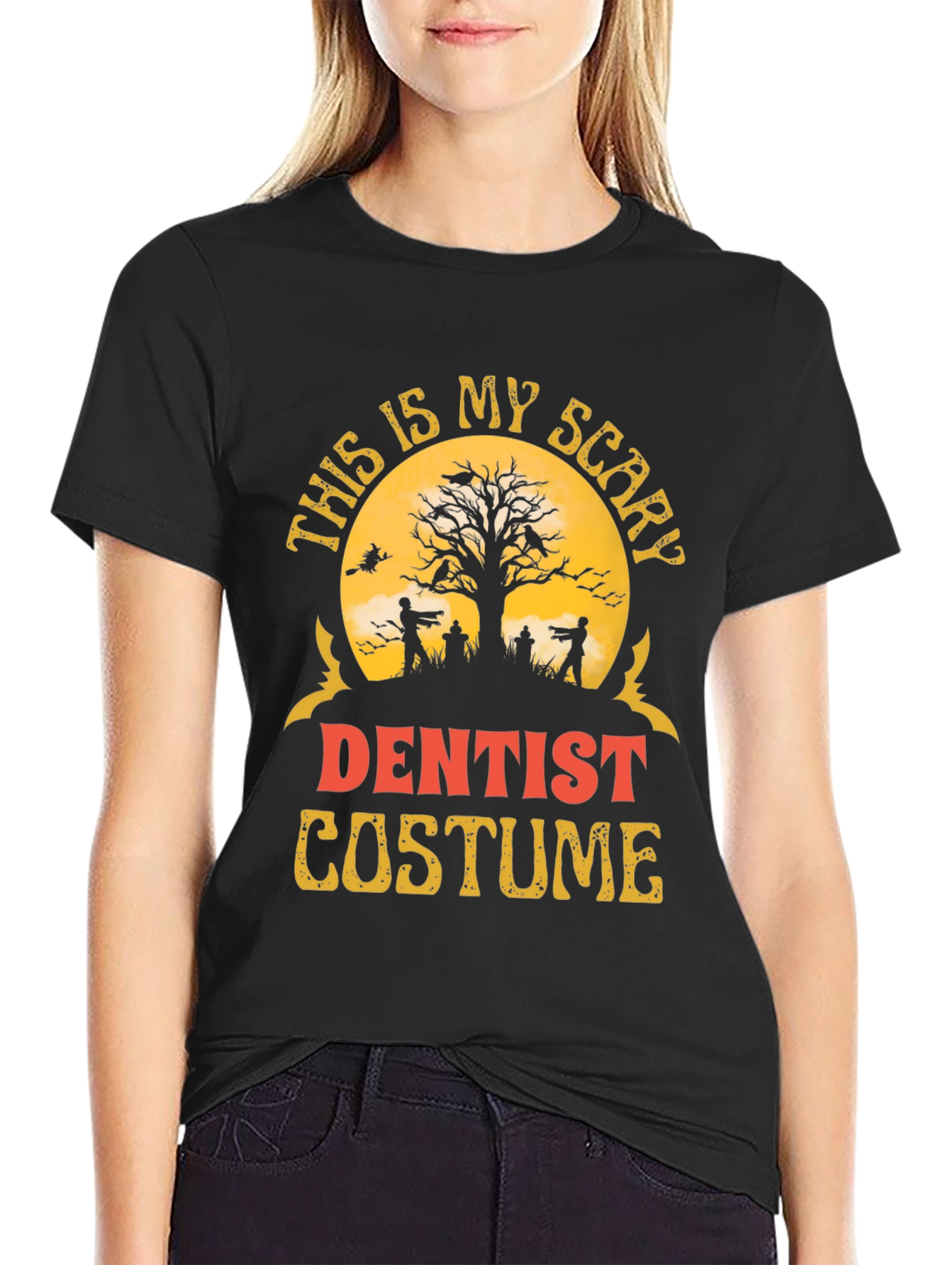 Scary Dentist Halloween Costume Graphic T-Shirt