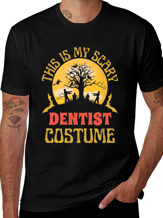 Scary Dentist Halloween Costume Graphic T-Shirt