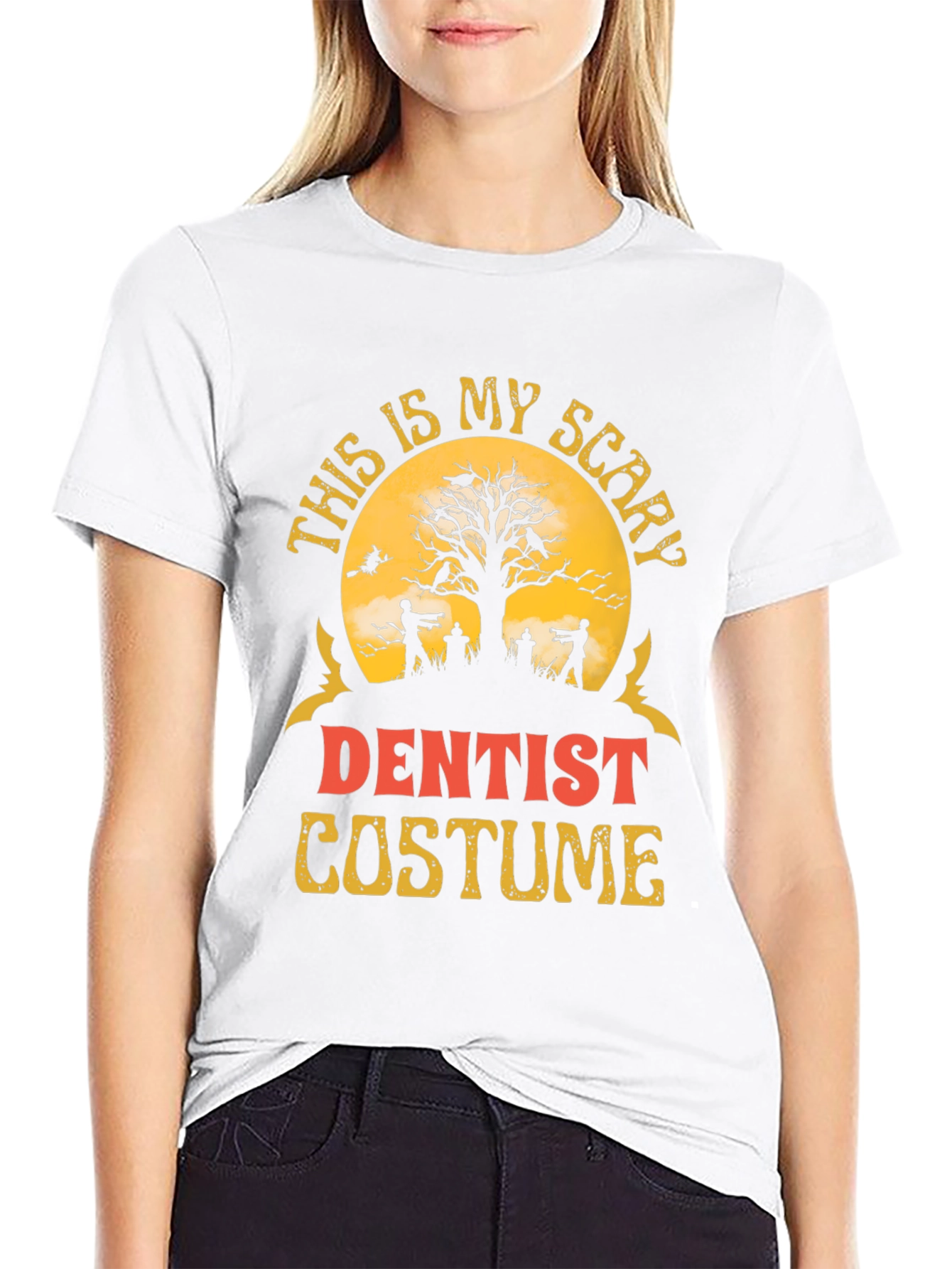 Scary Dentist Halloween Costume Graphic T-Shirt