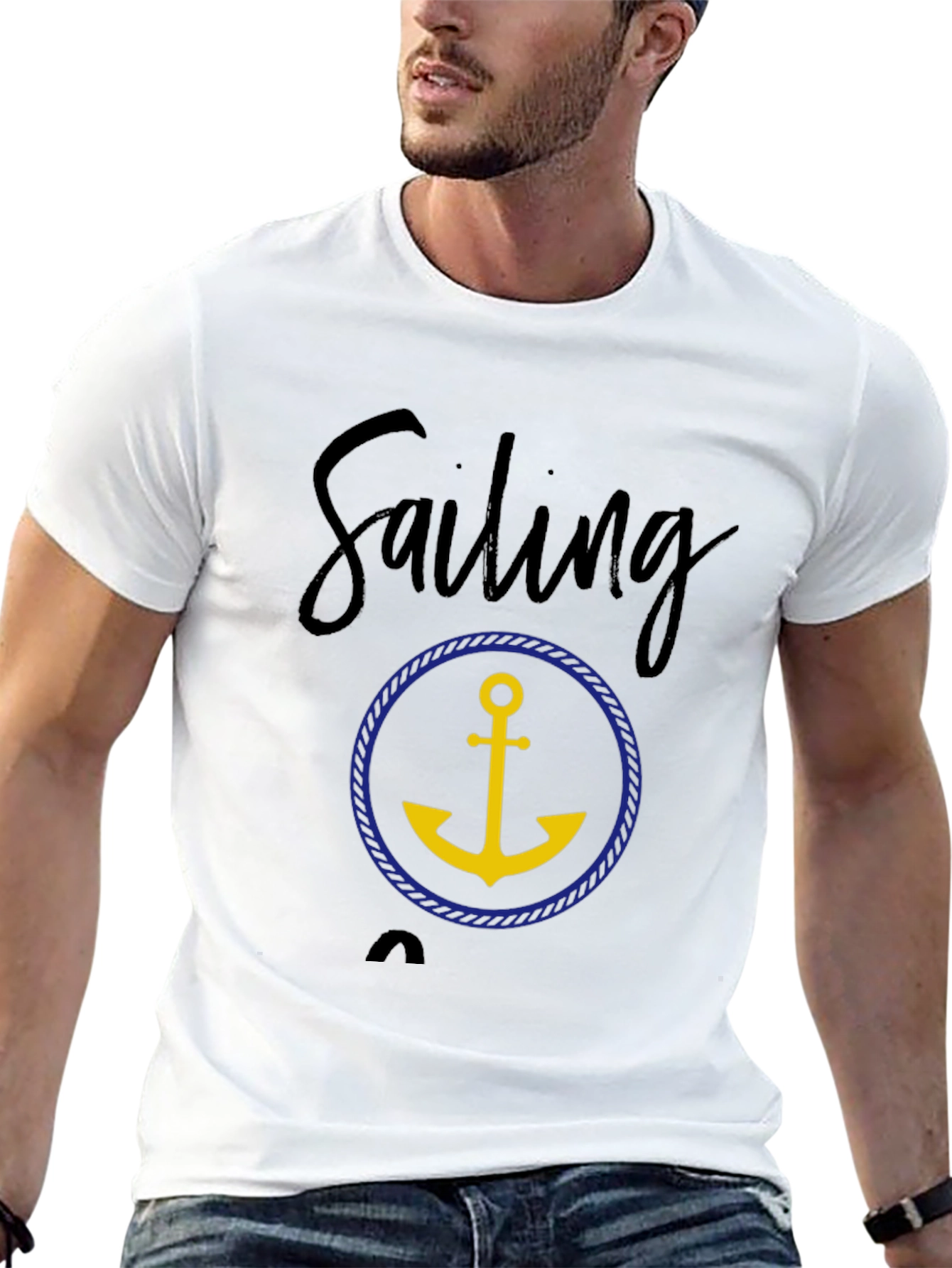 Sailing Anchor T-Shirt - Nautical Style