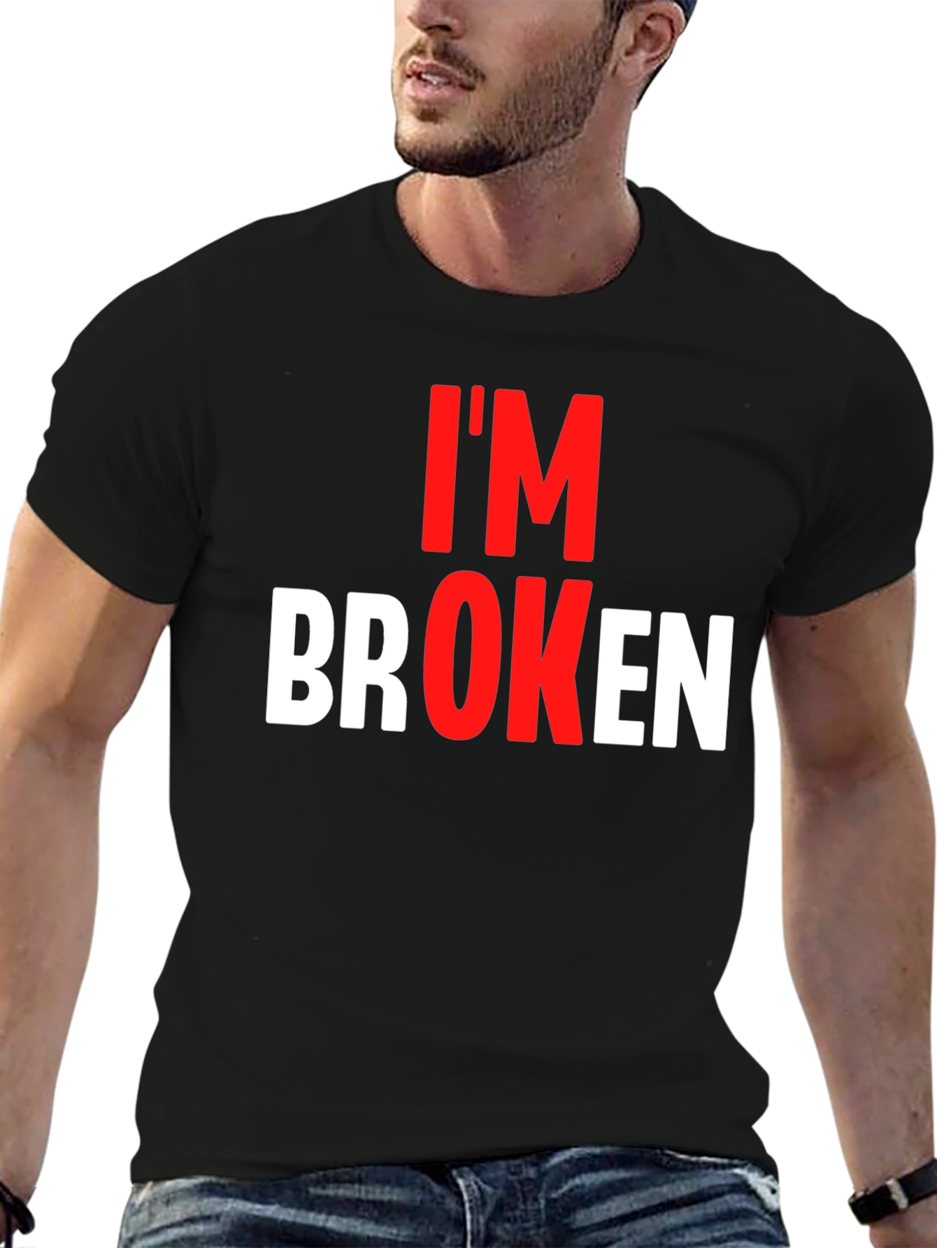 Im Broken Graphic Tee - Black T-Shirt