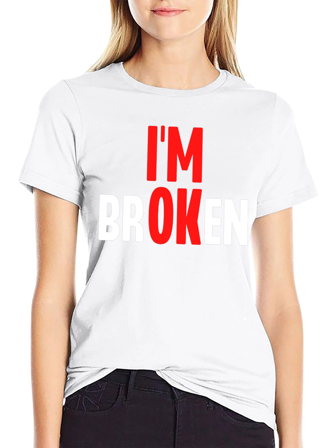 Im Broken Graphic Tee - Black T-Shirt