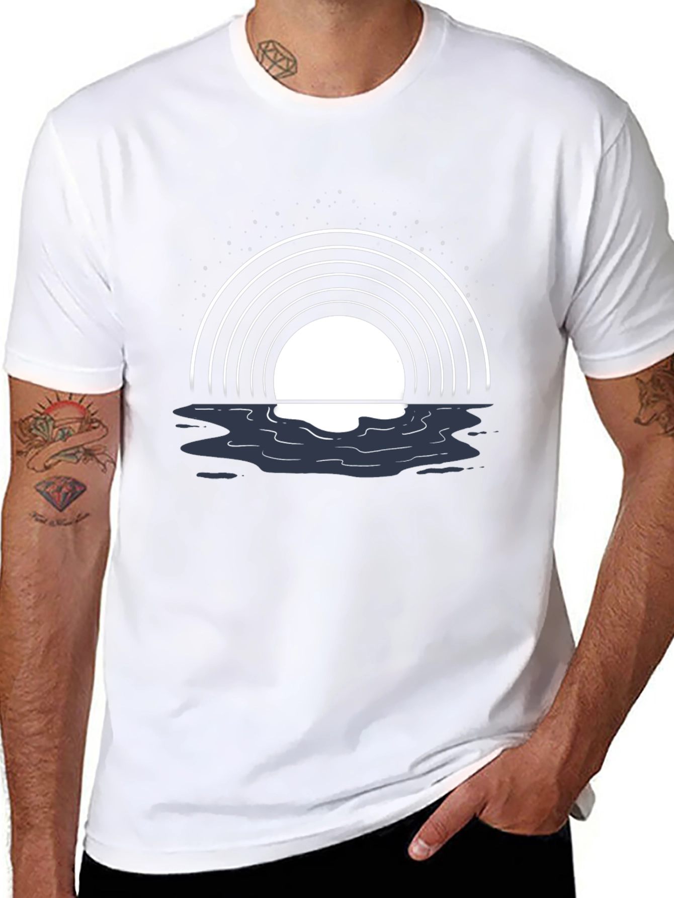 Sunset Reflective Graphic T-Shirt