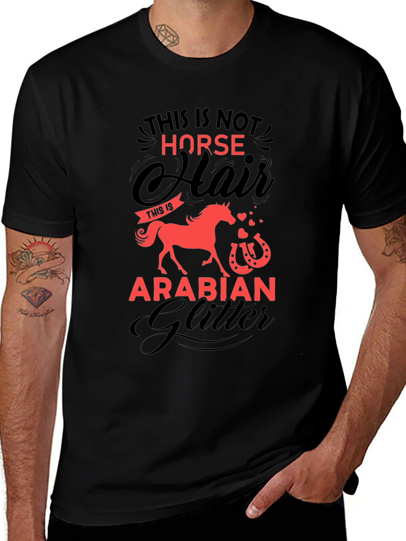 Horse Hair Arabian Glitter T-Shirt