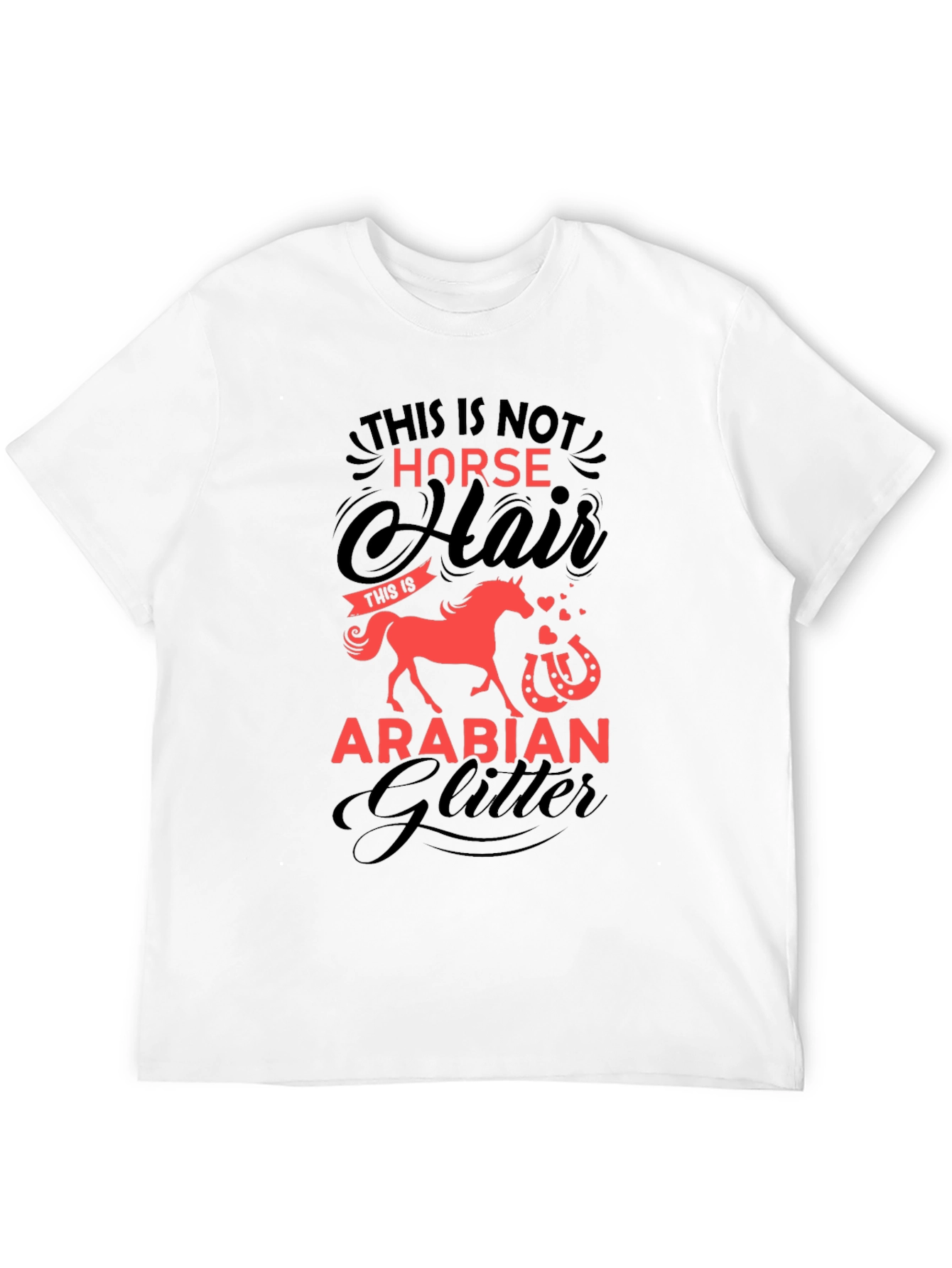 Horse Hair Arabian Glitter T-Shirt