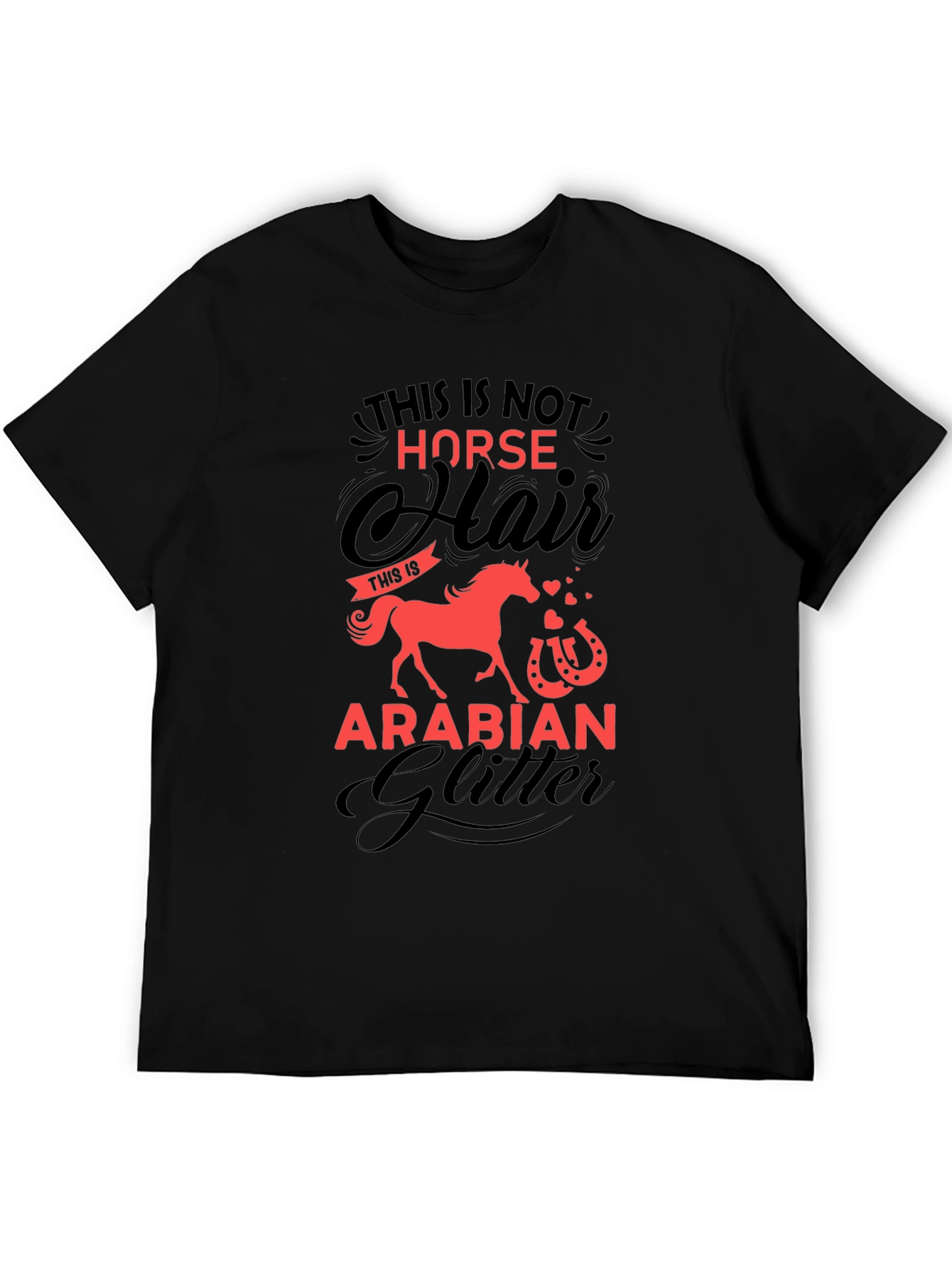 Horse Hair Arabian Glitter T-Shirt