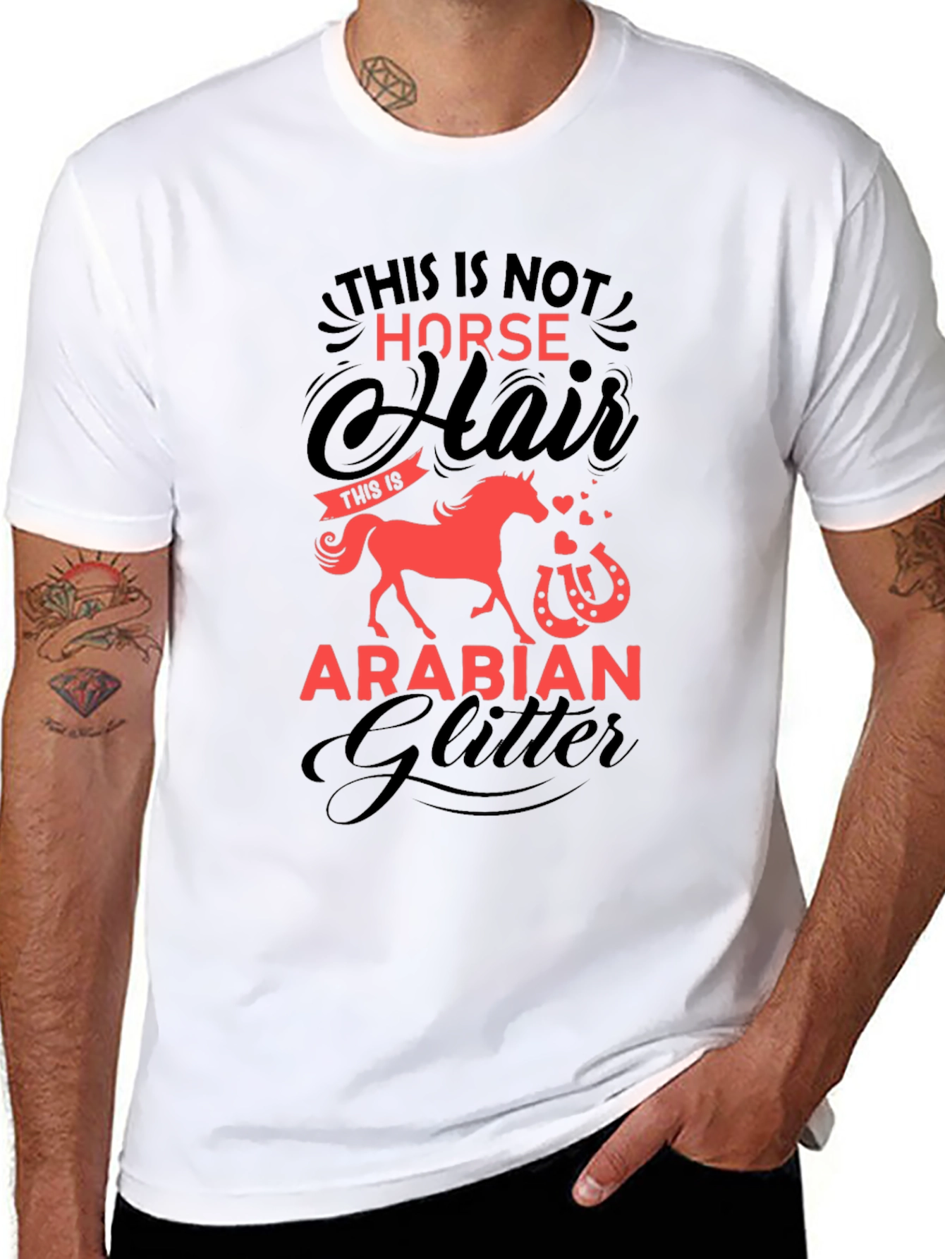 Horse Hair Arabian Glitter T-Shirt