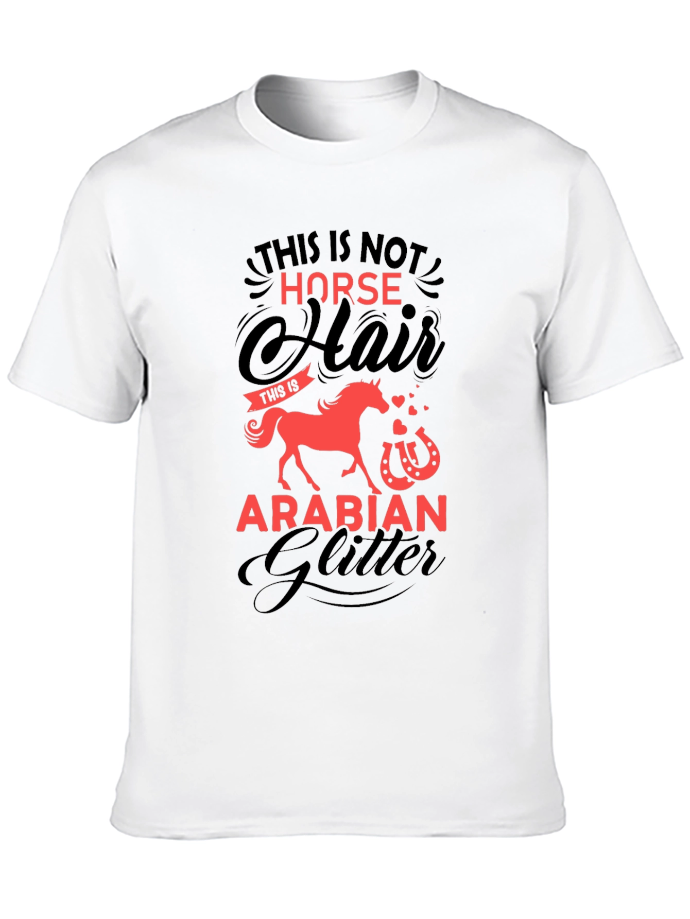 Horse Hair Arabian Glitter T-Shirt