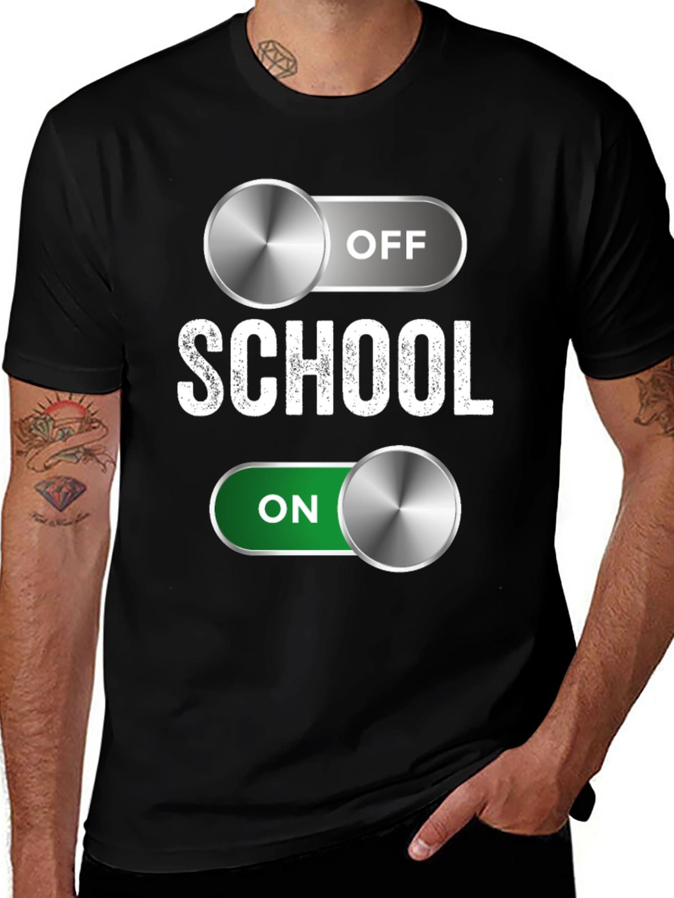 Schools Out! Toggle Switch Graphic T-Shirt