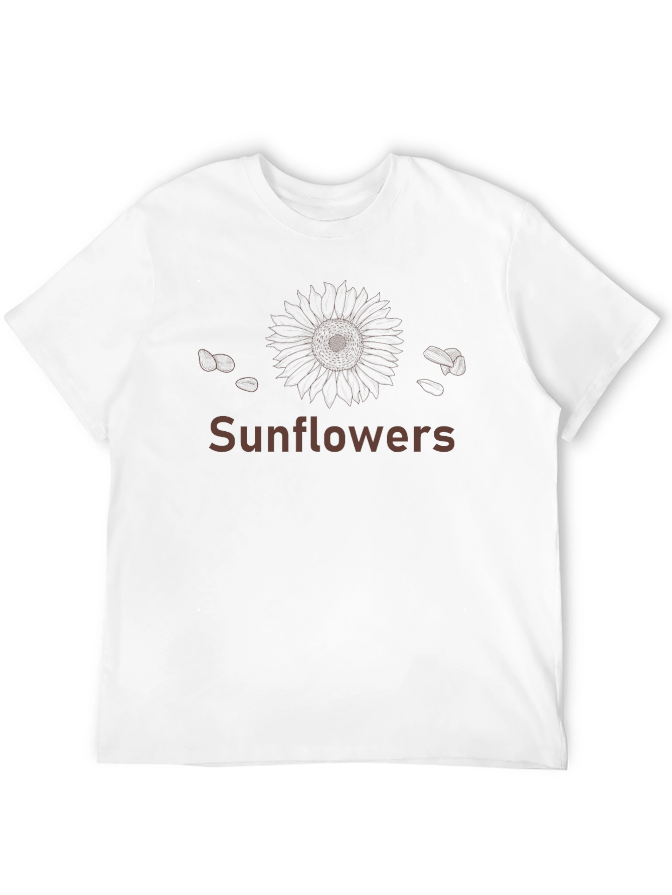 Sunflower Graphic T-Shirt Black Casual Tee