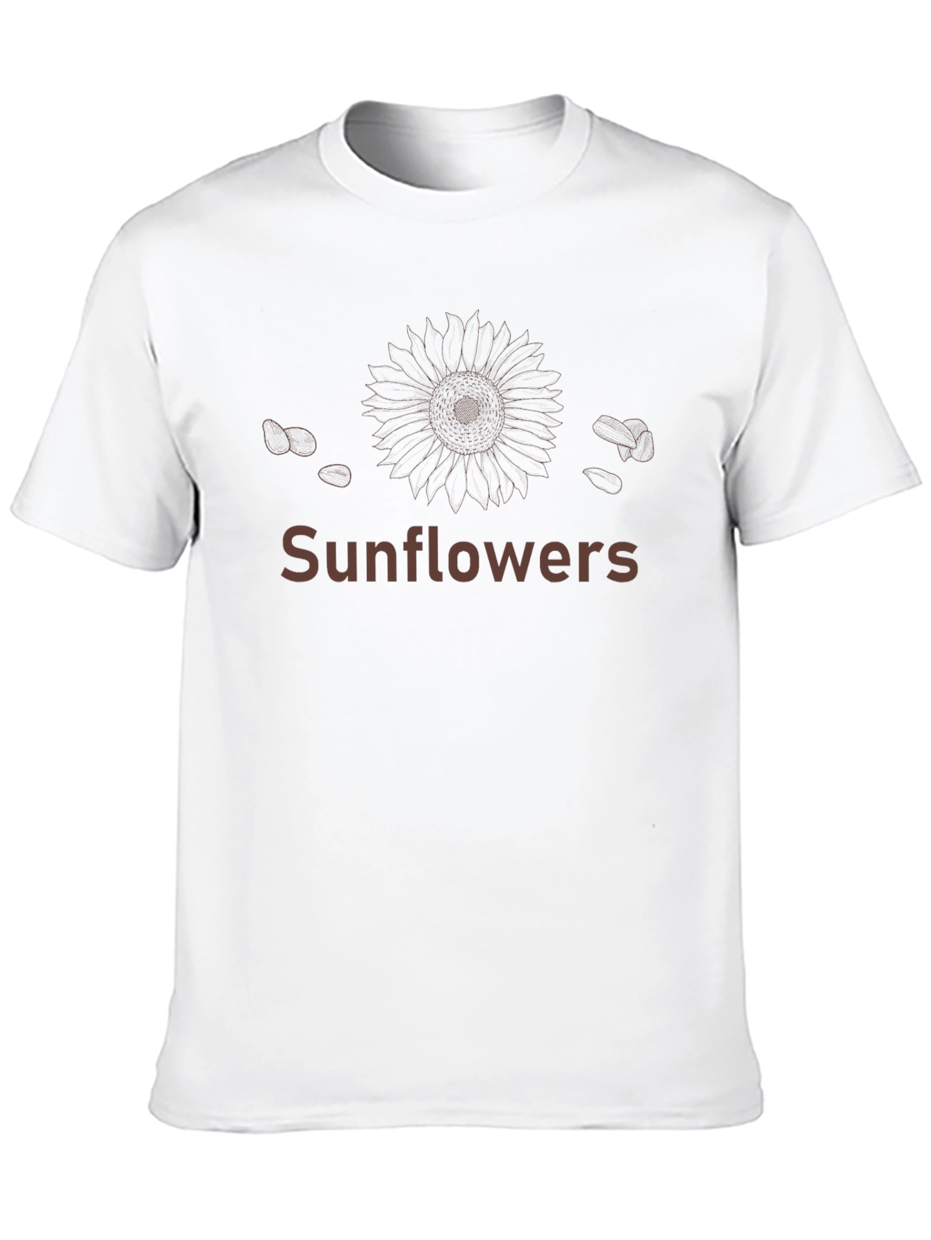 Sunflower Graphic T-Shirt Black Casual Tee