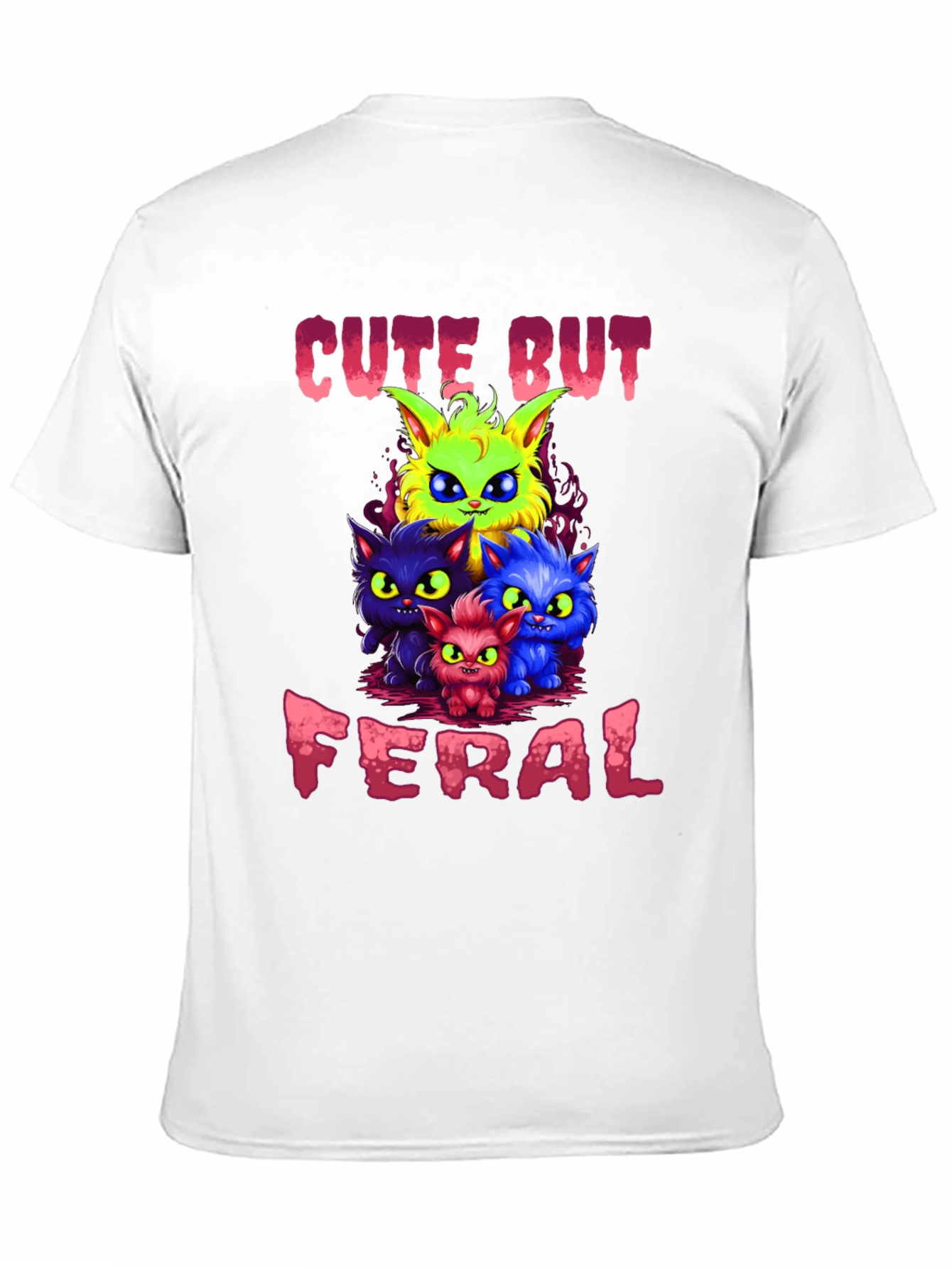 Cute But Feral Cats Graphic T-Shirt