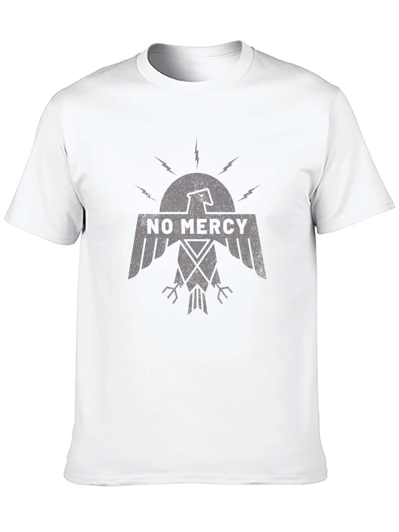 No Mercy Graphic Tee - Black Crew Neck T-Shirt