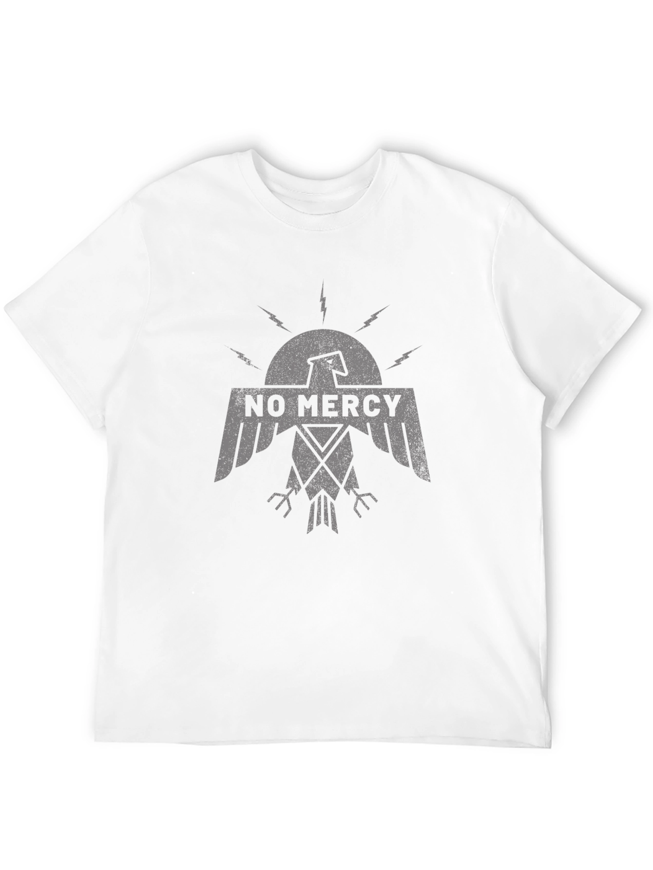 No Mercy Graphic Tee - Black Crew Neck T-Shirt