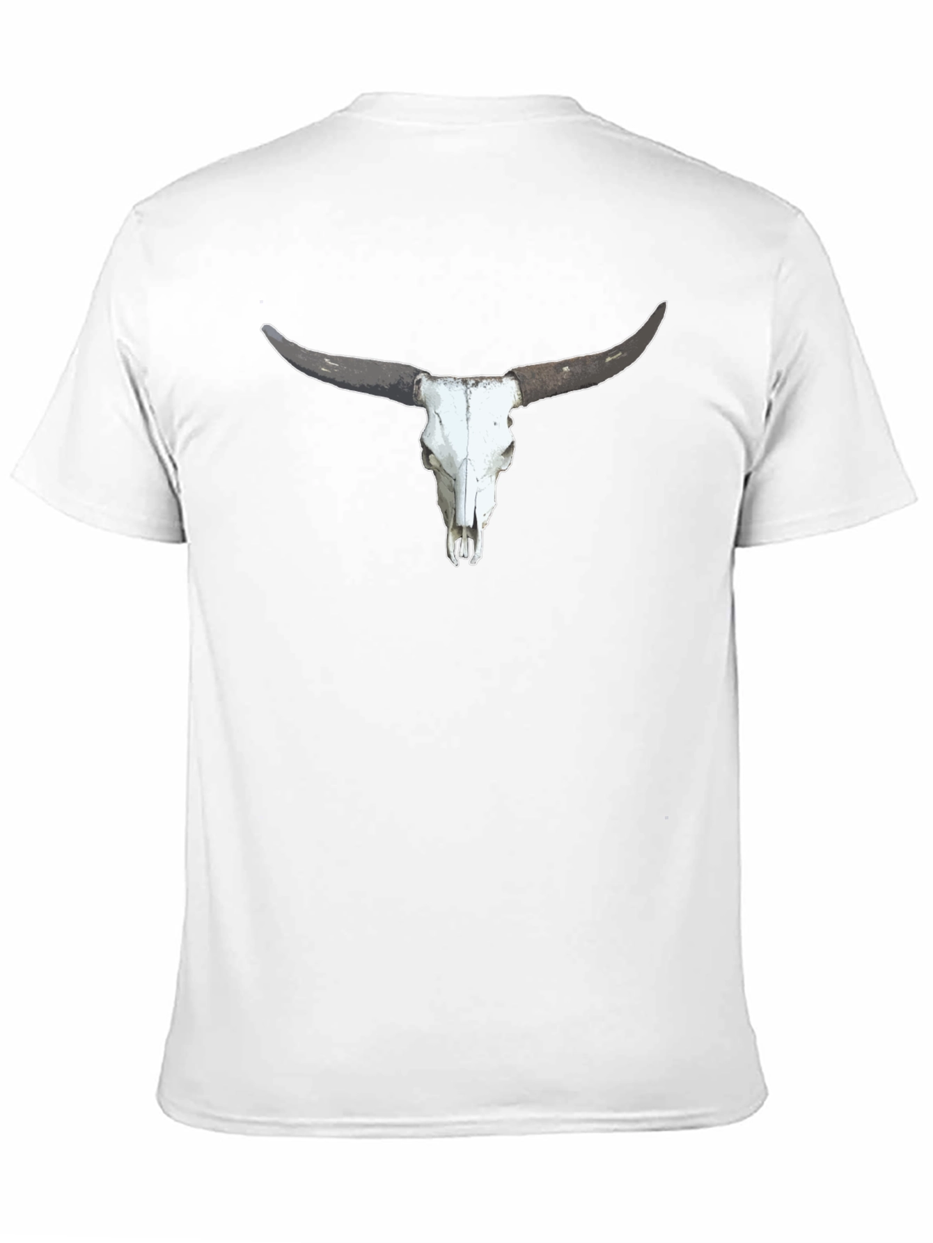 Bull Skull Graphic Tee - Black
