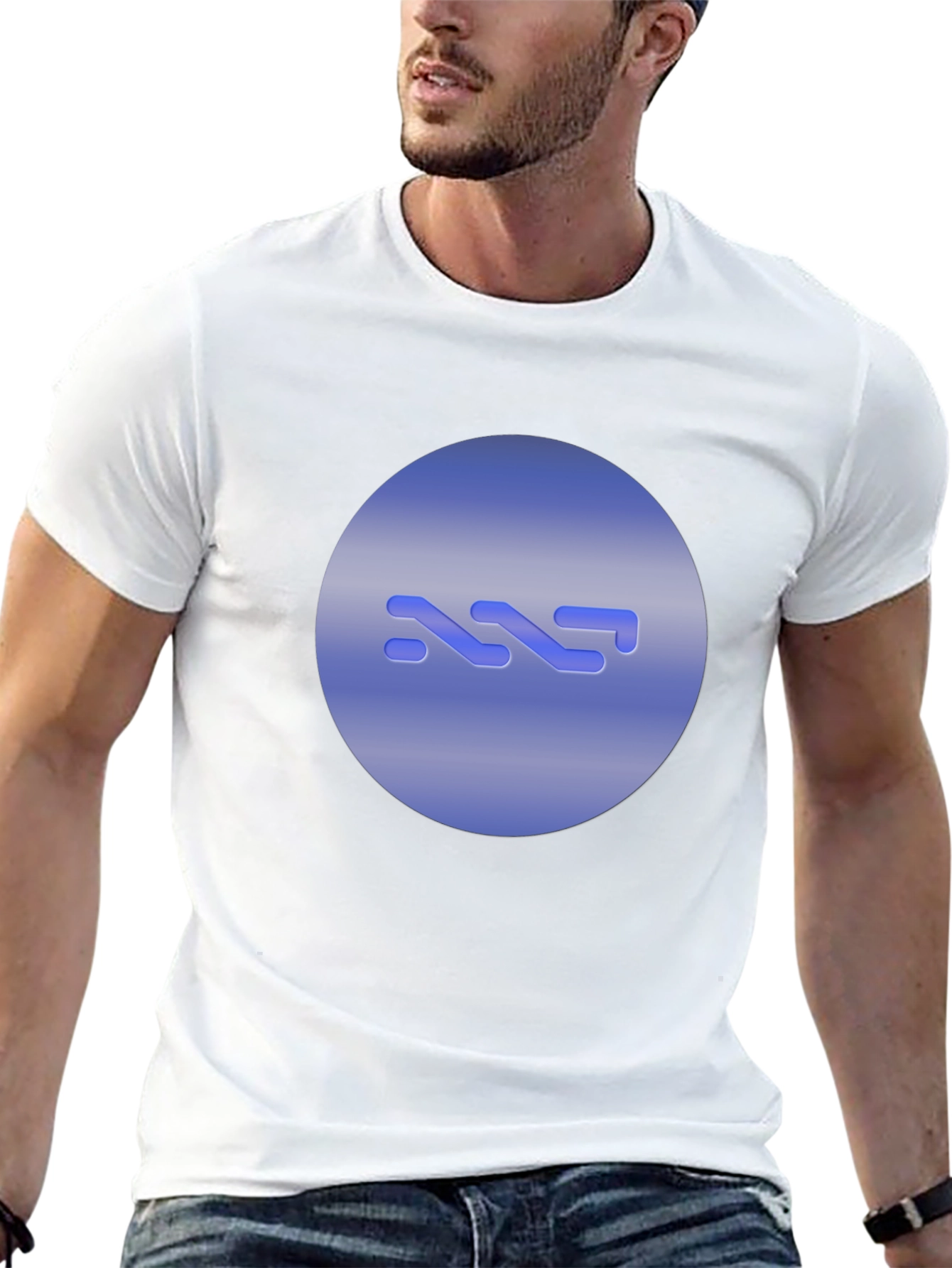 Abstract Logo Black T-Shirt