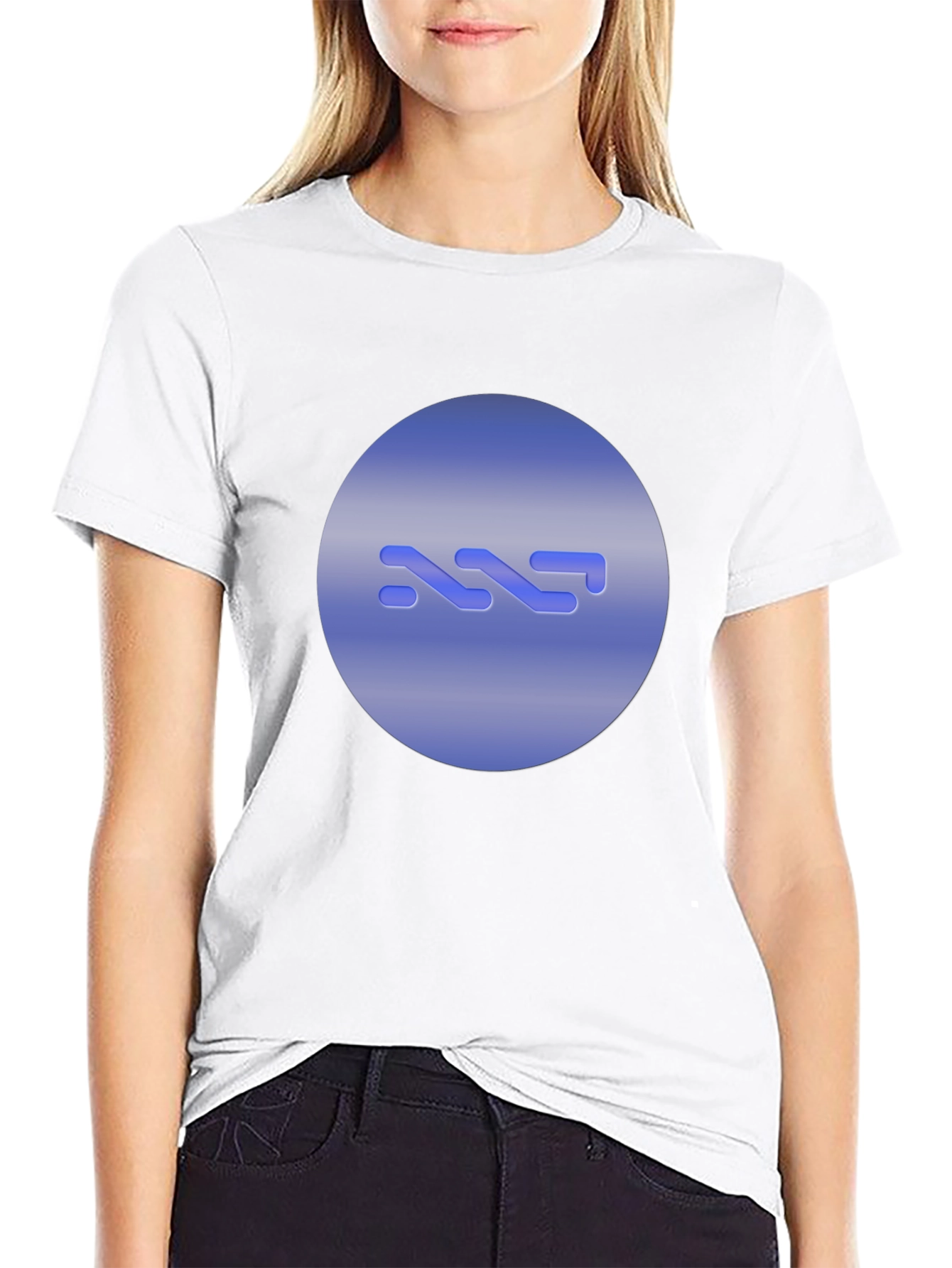 Abstract Logo Black T-Shirt