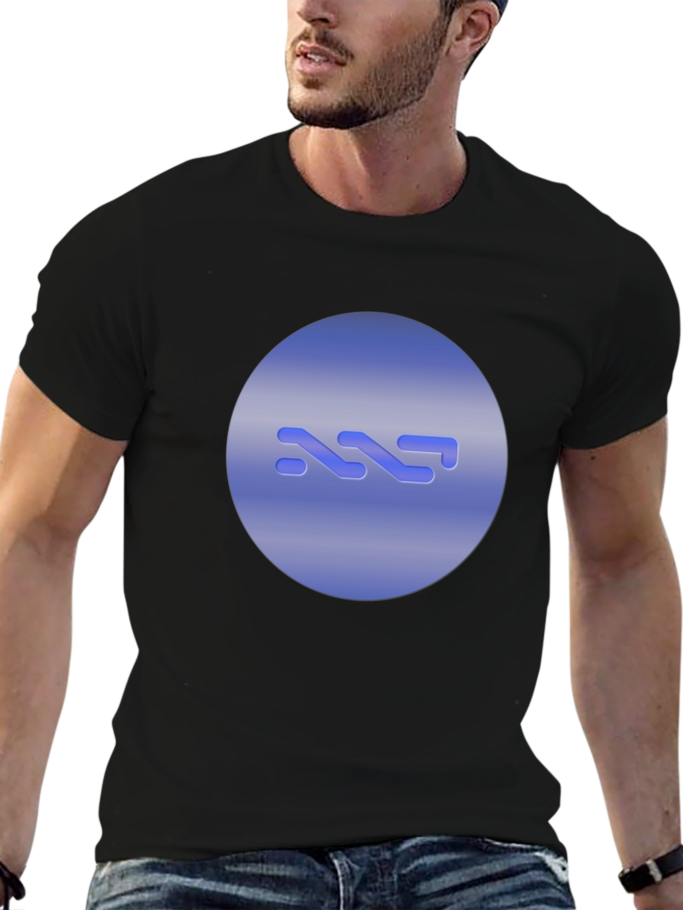 Abstract Logo Black T-Shirt