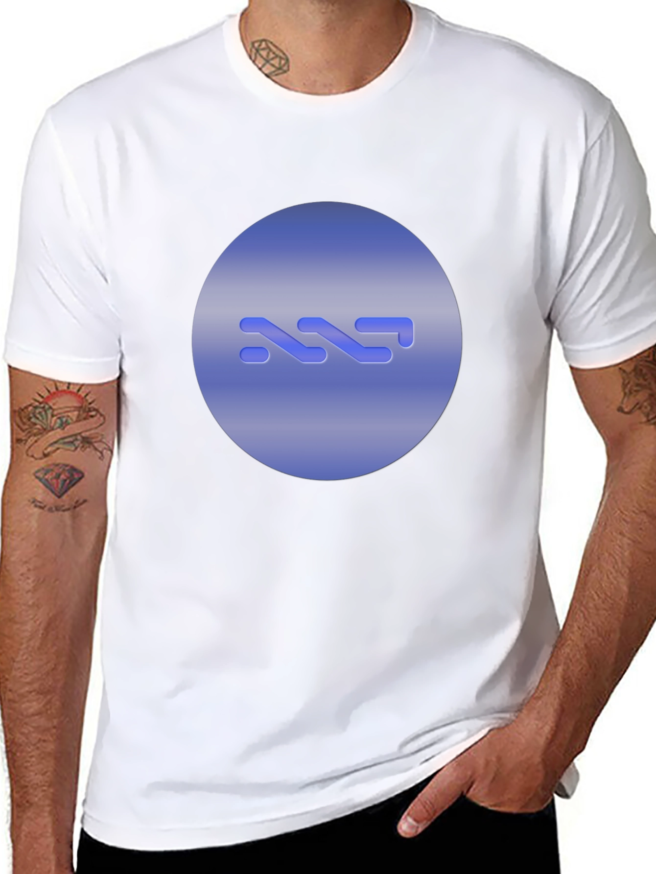 Abstract Logo Black T-Shirt