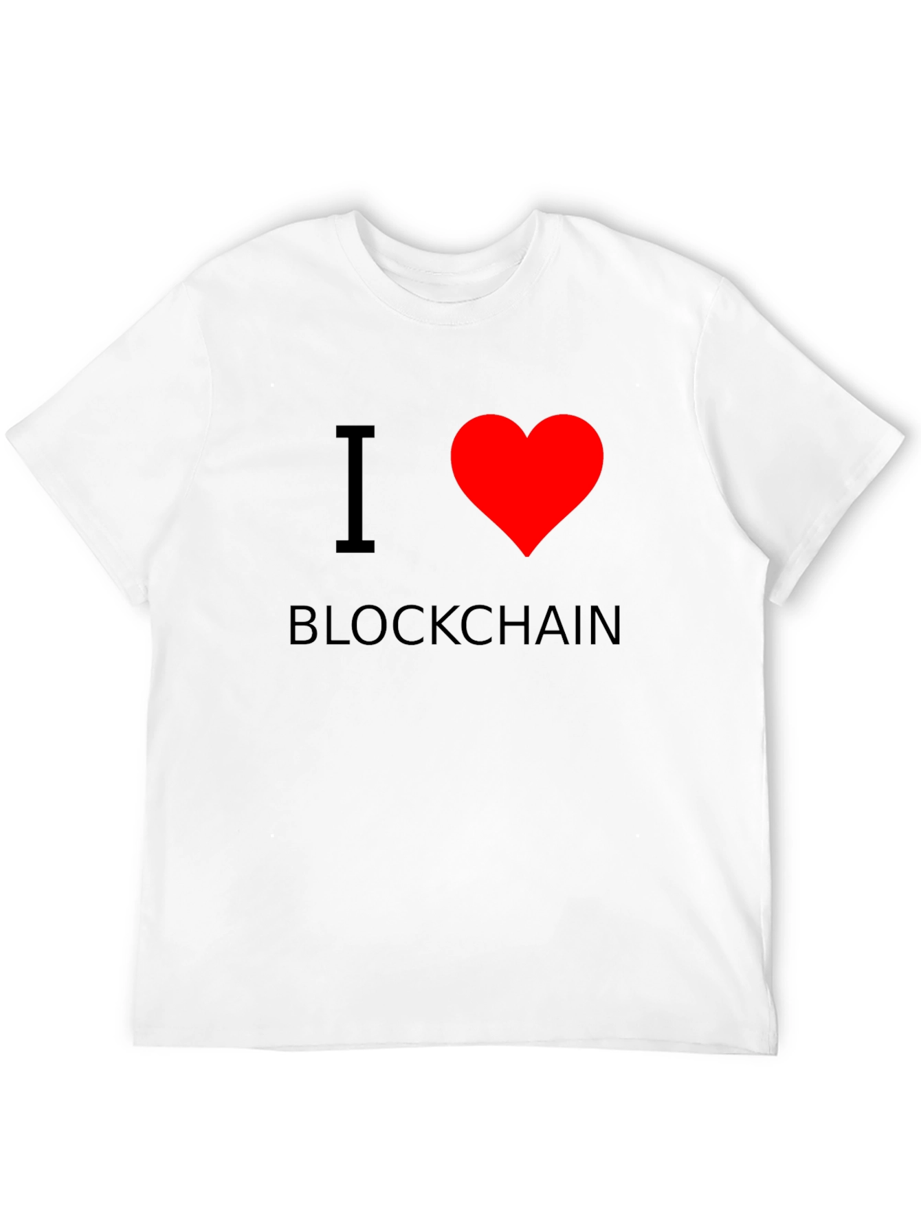 I Heart Blockchain T-Shirt - Black