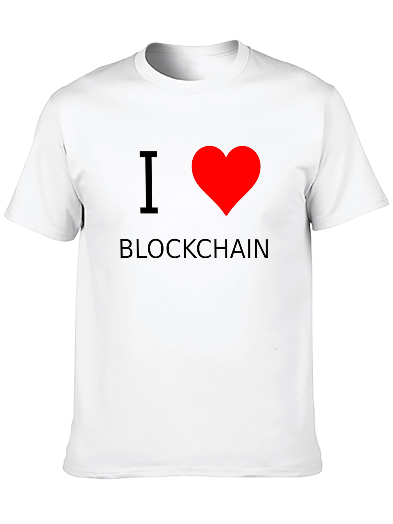 I Heart Blockchain T-Shirt - Black