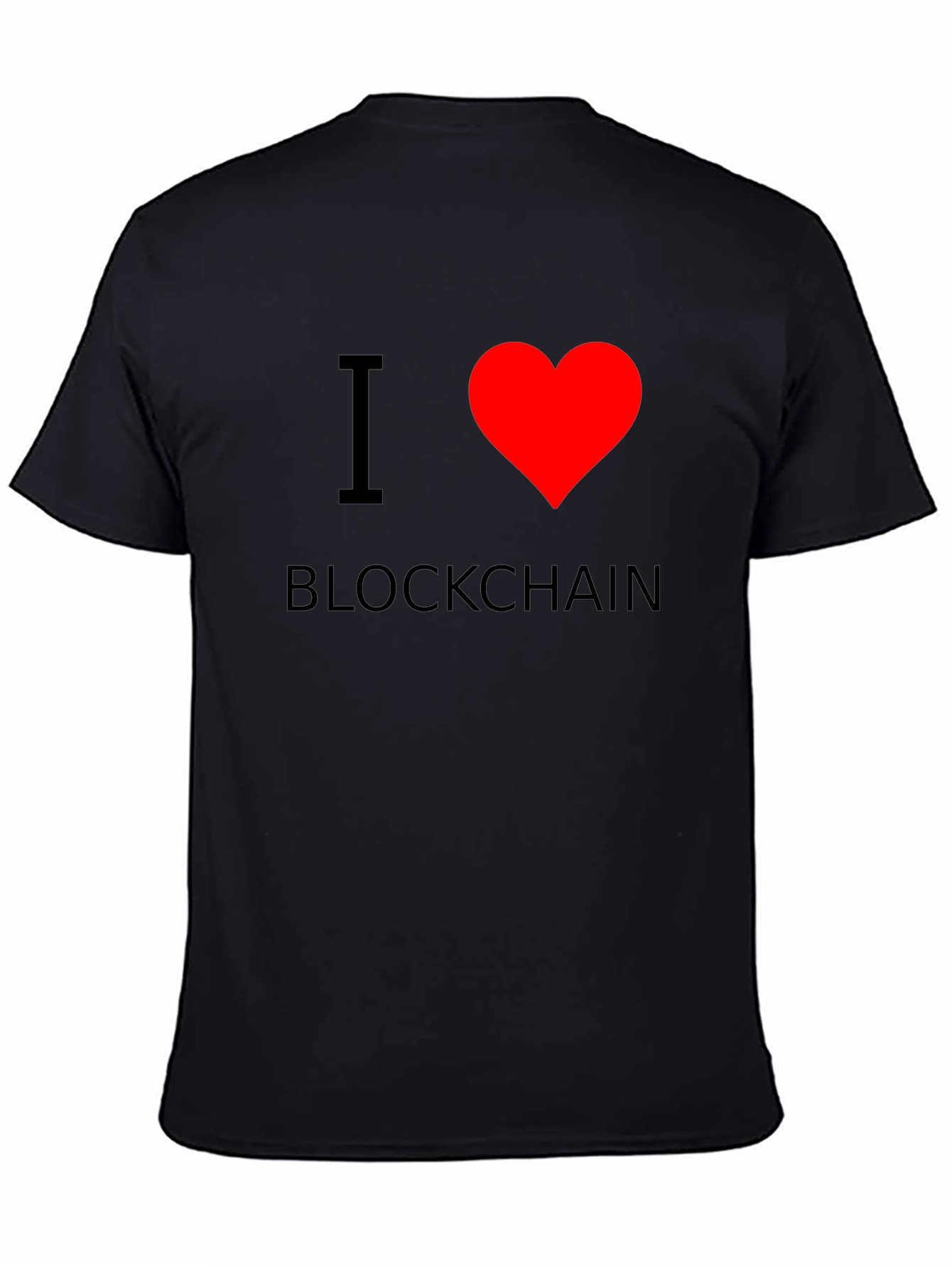 I Heart Blockchain T-Shirt - Black