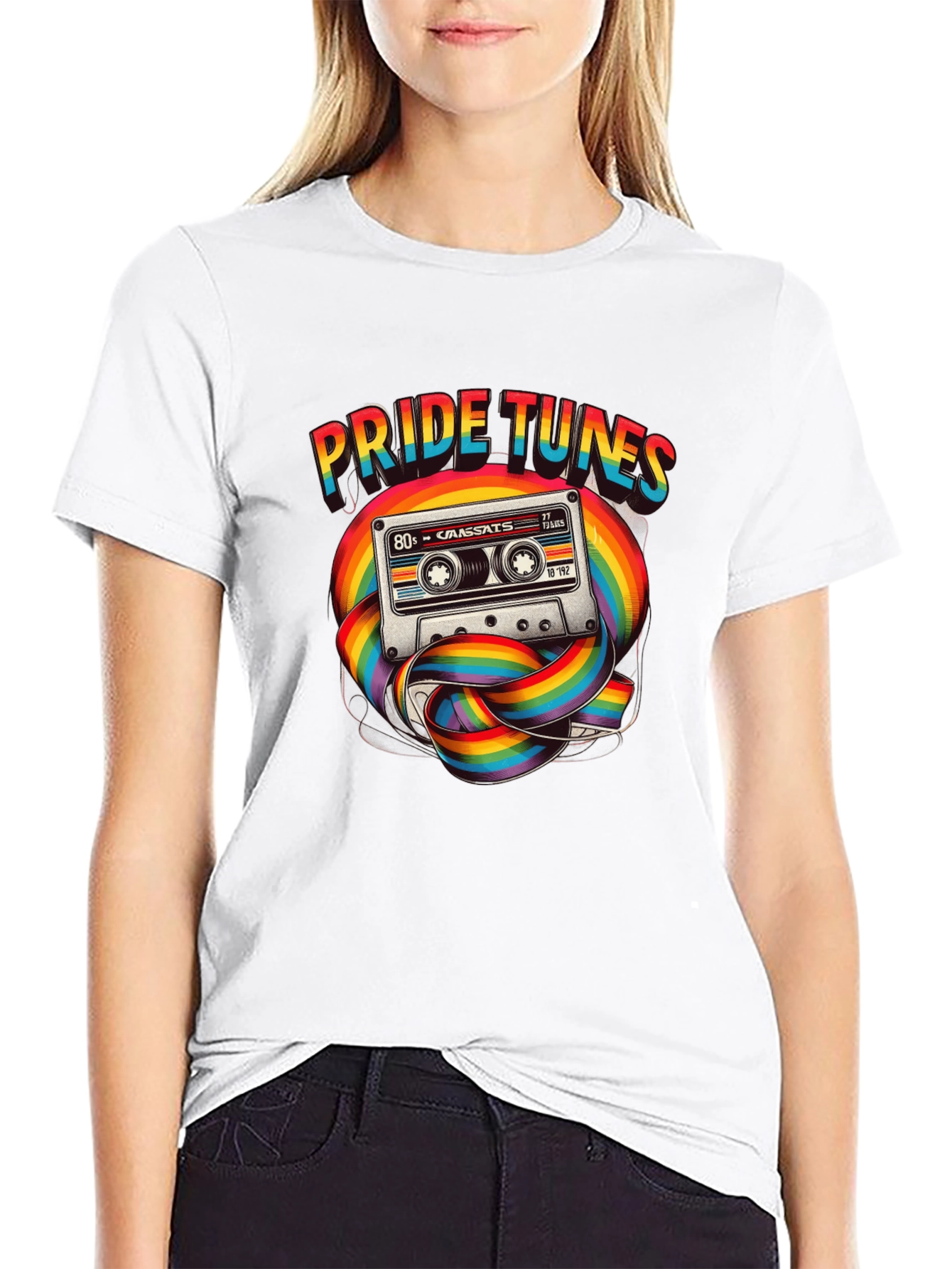 Pride Tunes 80s Cassette T-Shirt