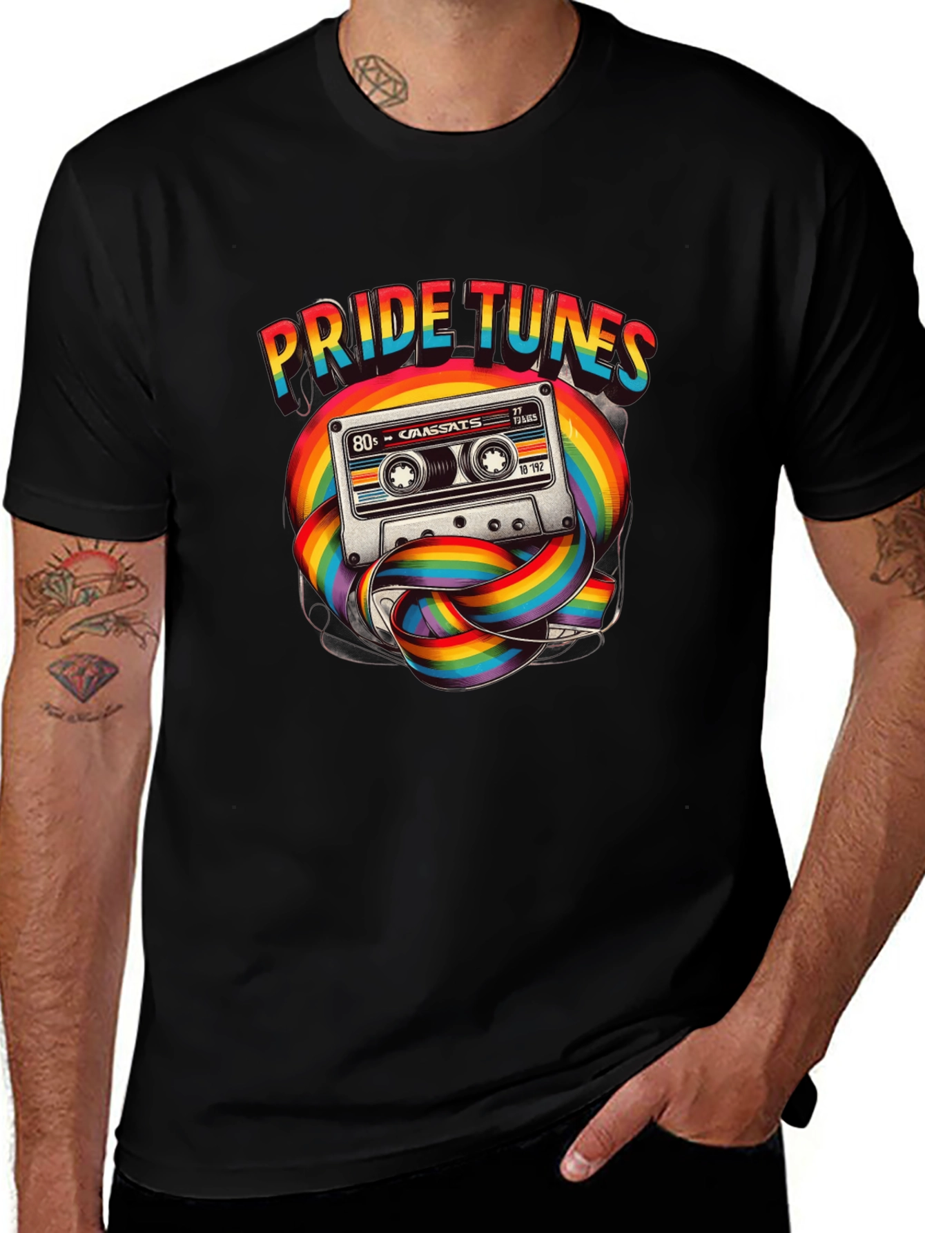 Pride Tunes 80s Cassette T-Shirt