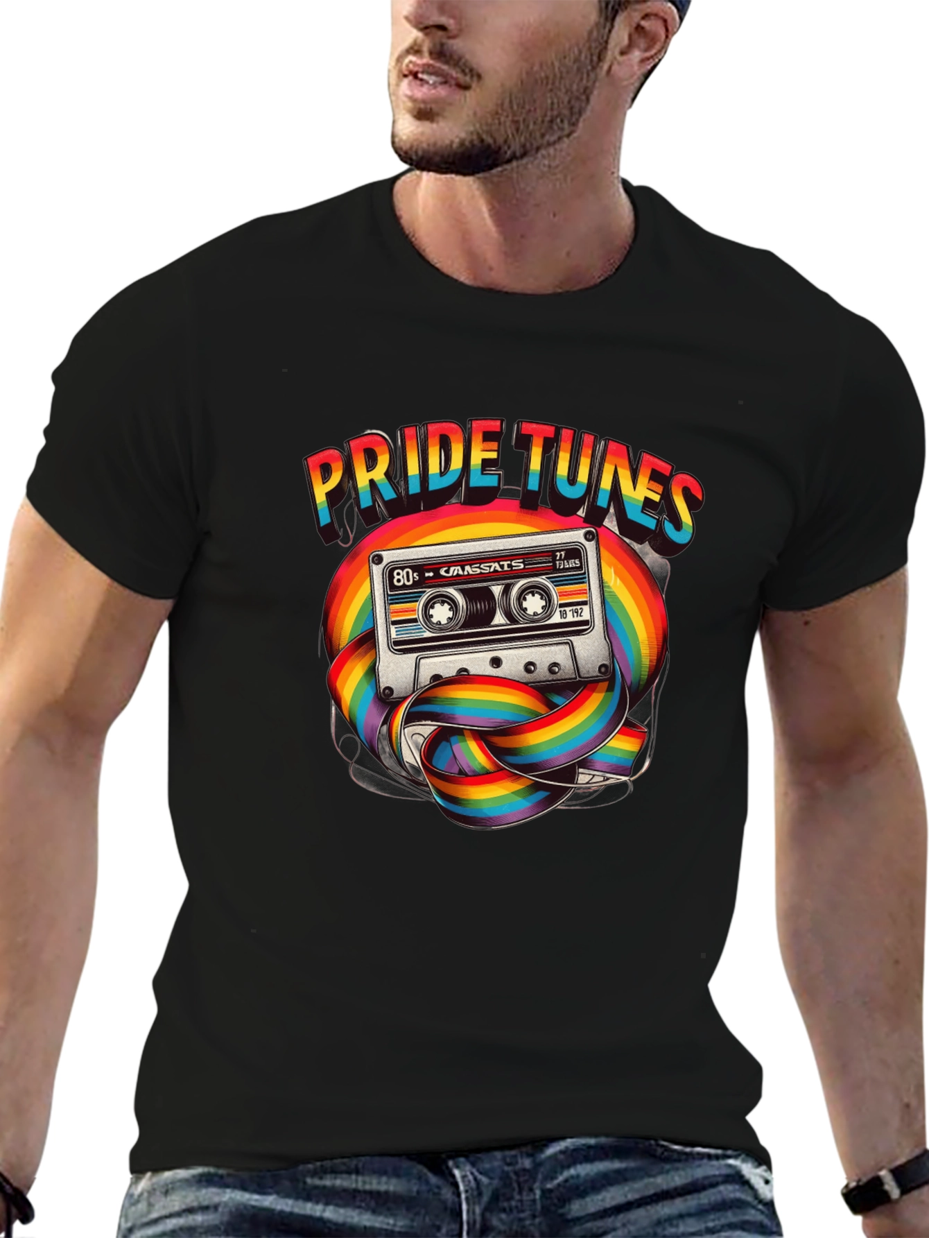 Pride Tunes 80s Cassette T-Shirt