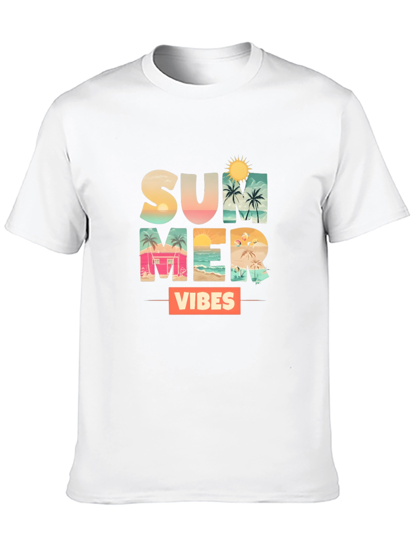 Summer Vibes Graphic Tee - Black