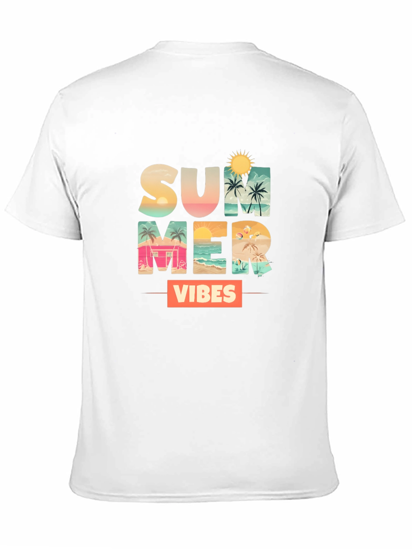 Summer Vibes Graphic Tee - Black