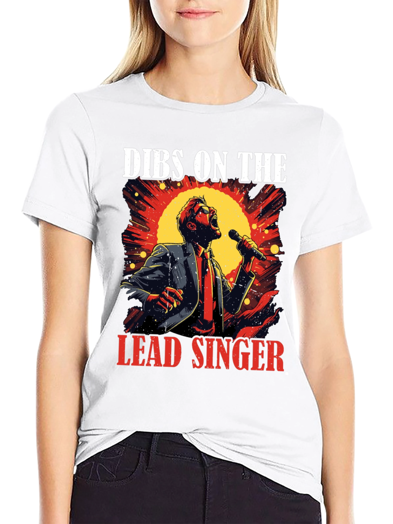 Dibs on the Lead Singer Black T-Shirt