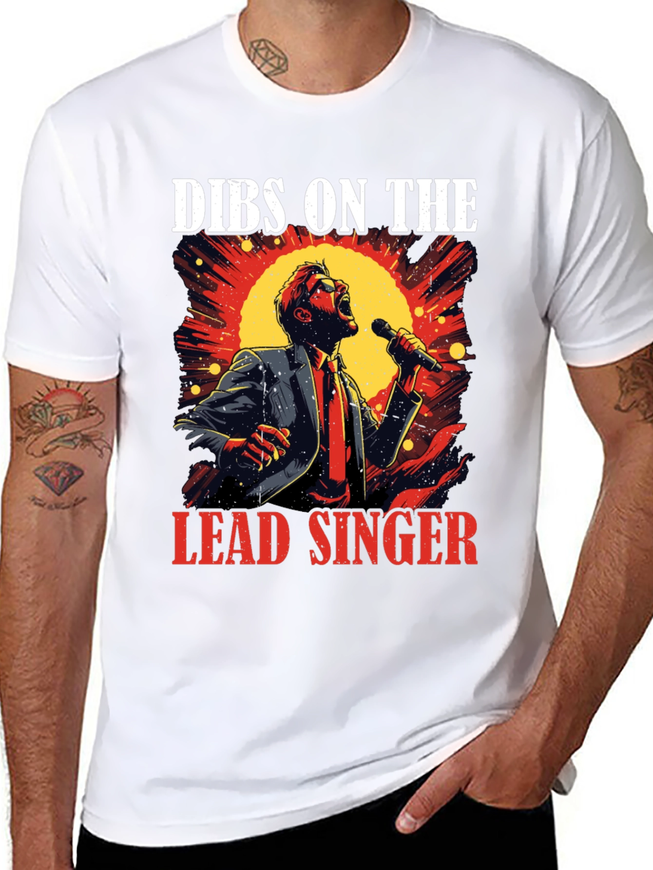 Dibs on the Lead Singer Black T-Shirt