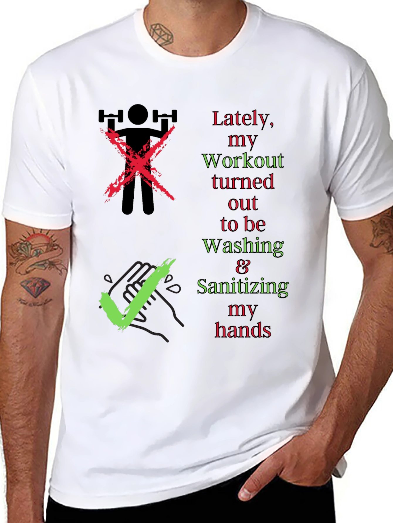 Workout & Washing Hands T-Shirt